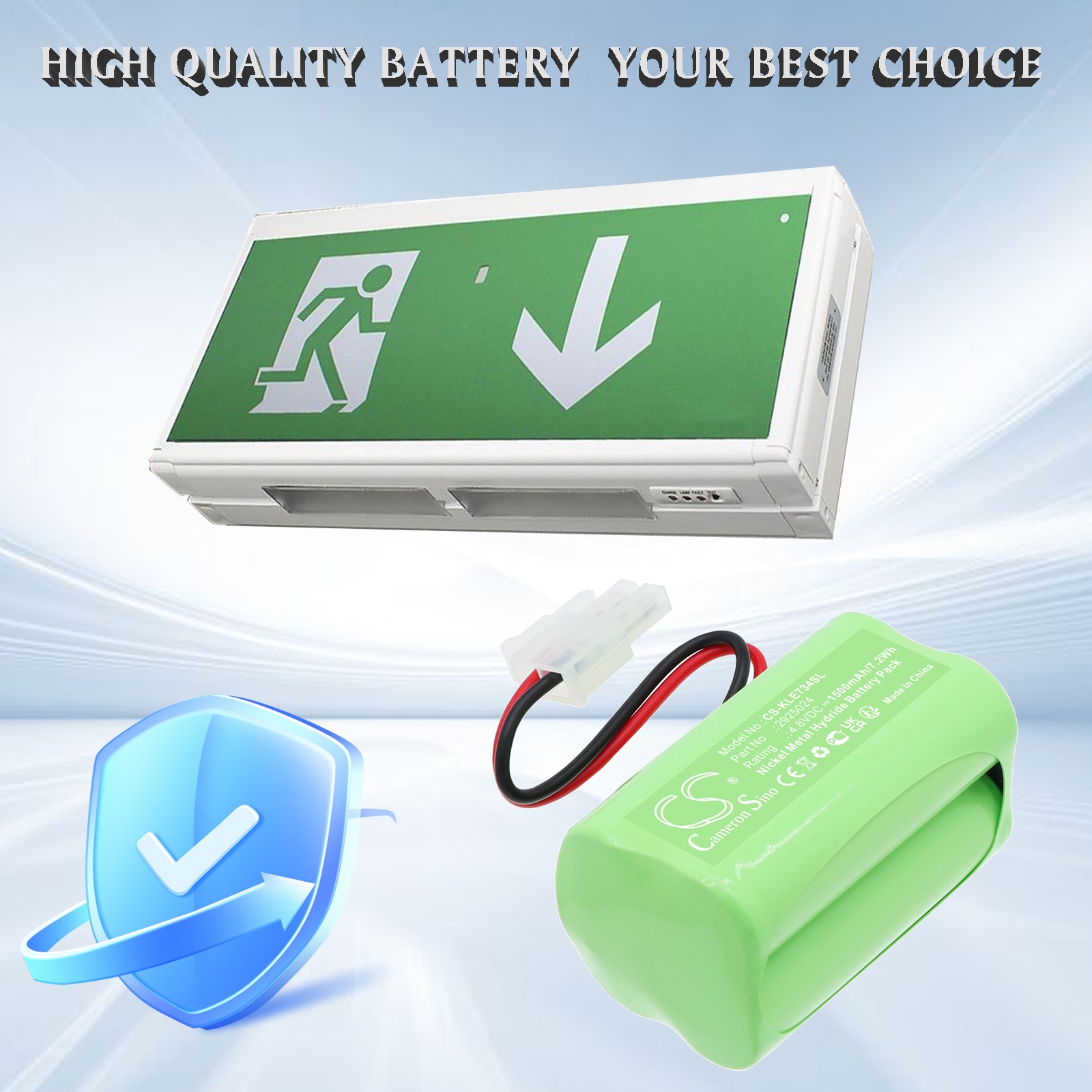 Batteri til LED-lampe for Uniled 4 HT AA 1200, 138057, 290044 m.fl.