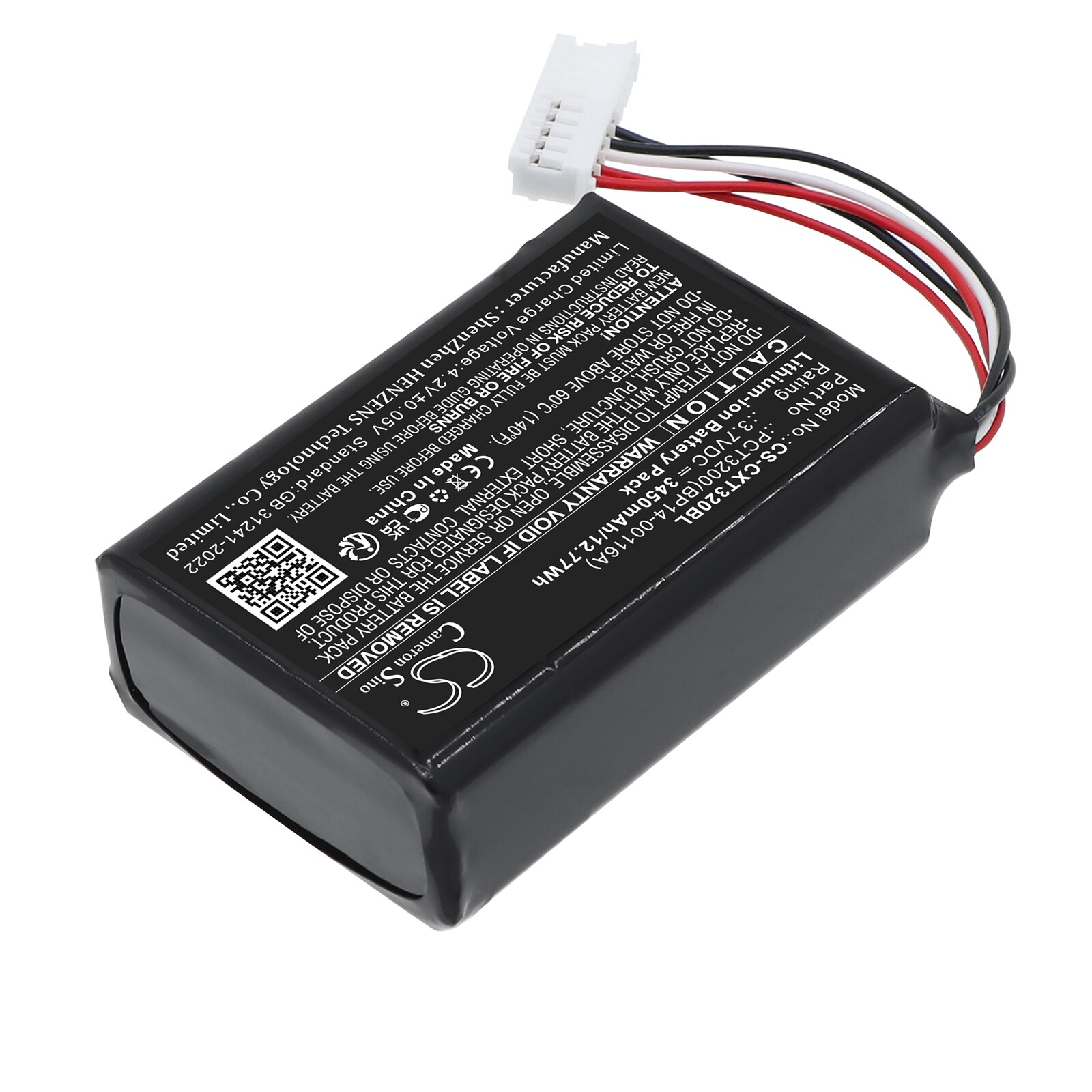 Batteri til strekkodeleser for C-One PCT3200 Rugged