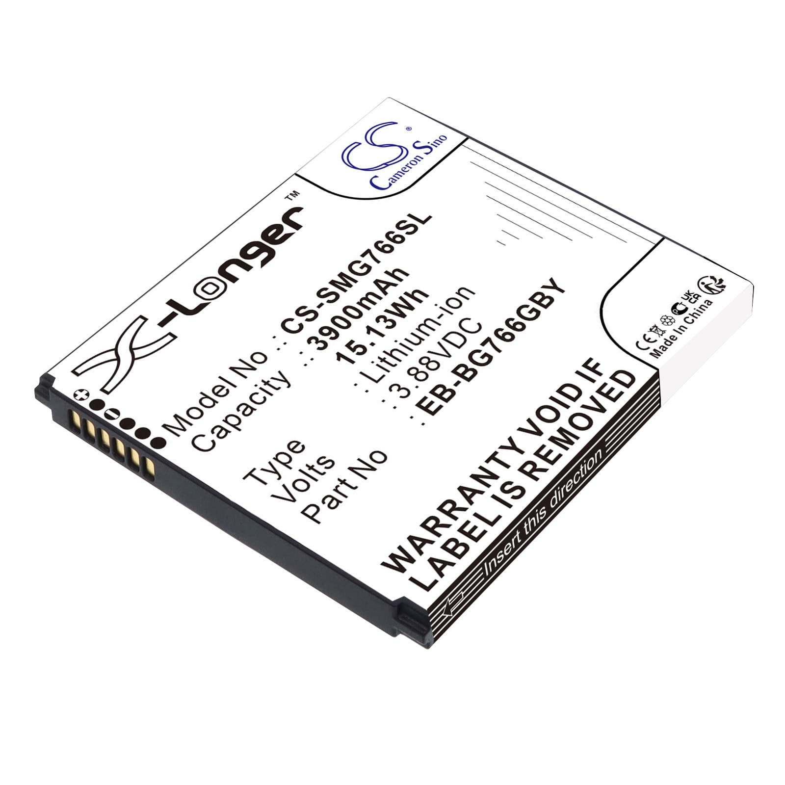 Batteri til mobiltelefon, smarttelefon for Samsung Galaxy XCover7 Pro, SM-G766B m.fl.