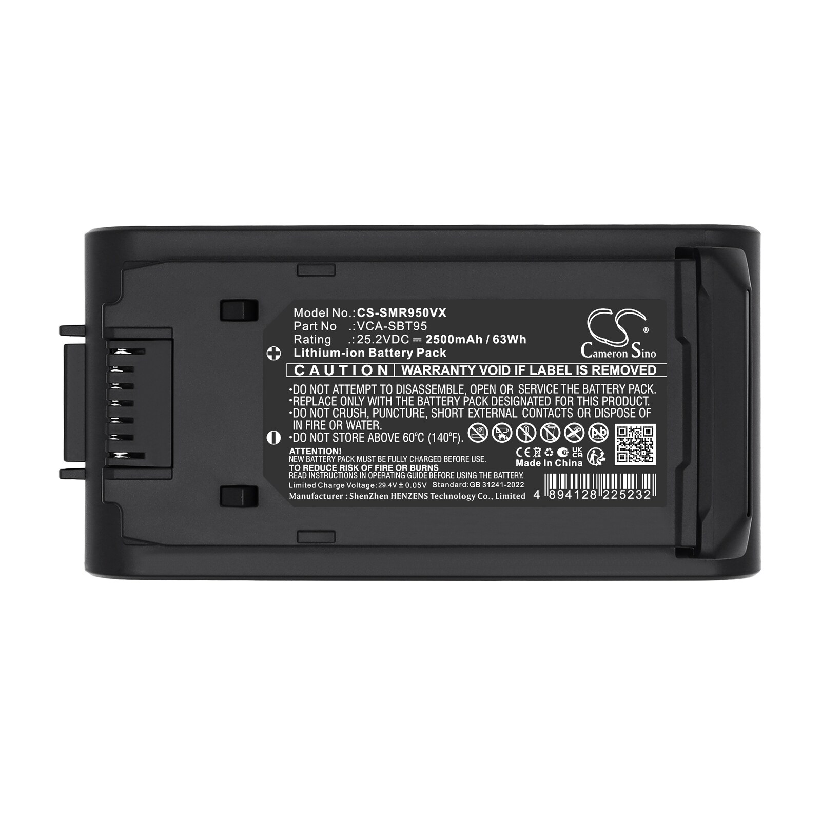 Batteri til støvsuger for Samsung Jet 85, Jet 95, VS20A95823W m.fl.