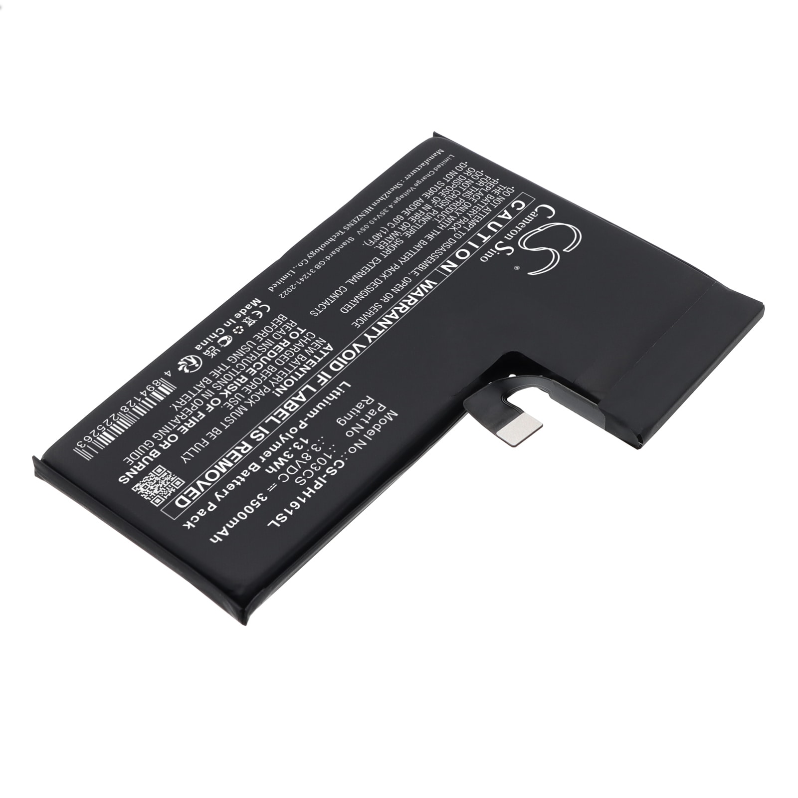 Batteri til mobiltelefon, smarttelefon for Apple  A3083,  A3292,  A3293 m.fl.