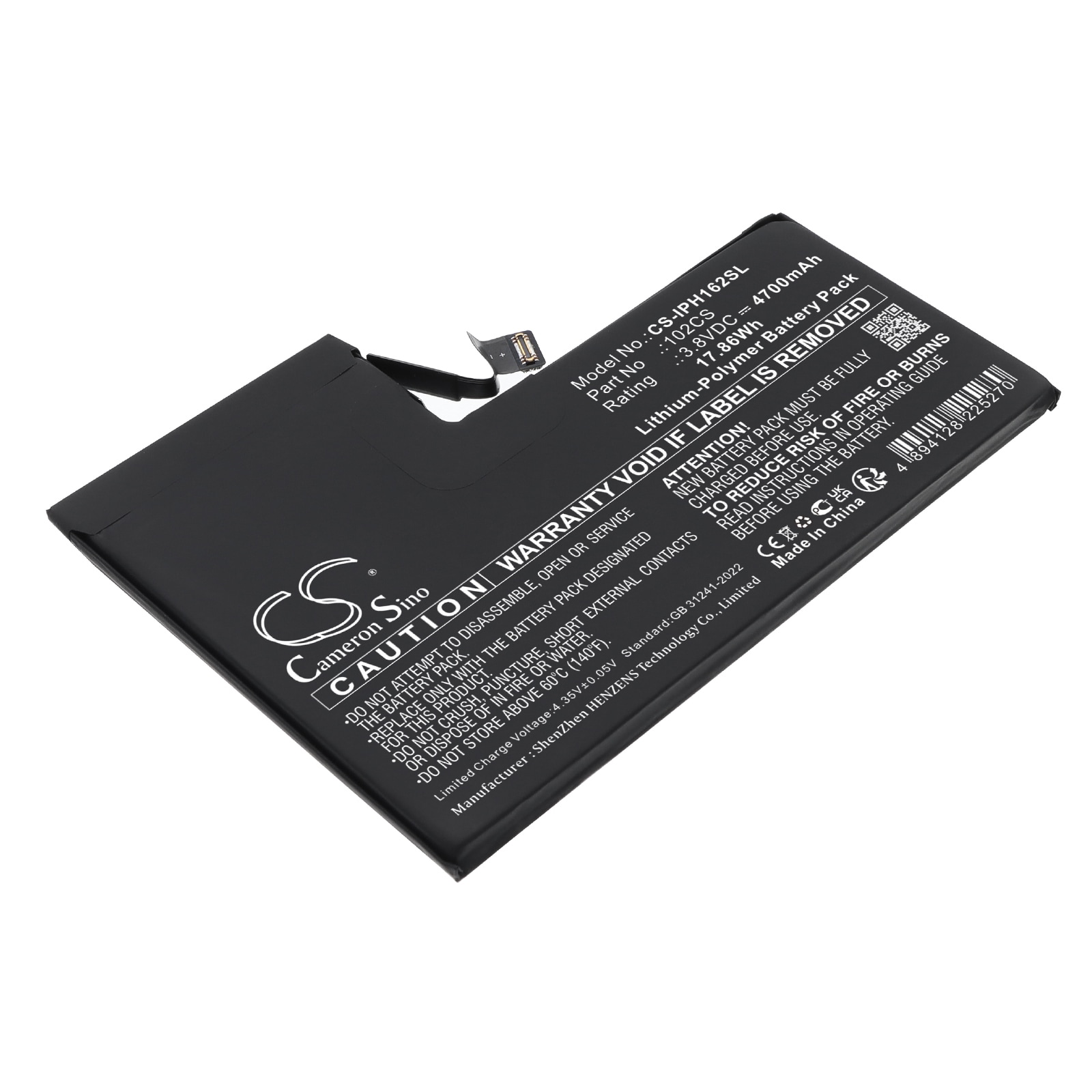 Batteri til mobiltelefon, smarttelefon for Apple  A3084 ,  A3295,  A3296 m.fl.