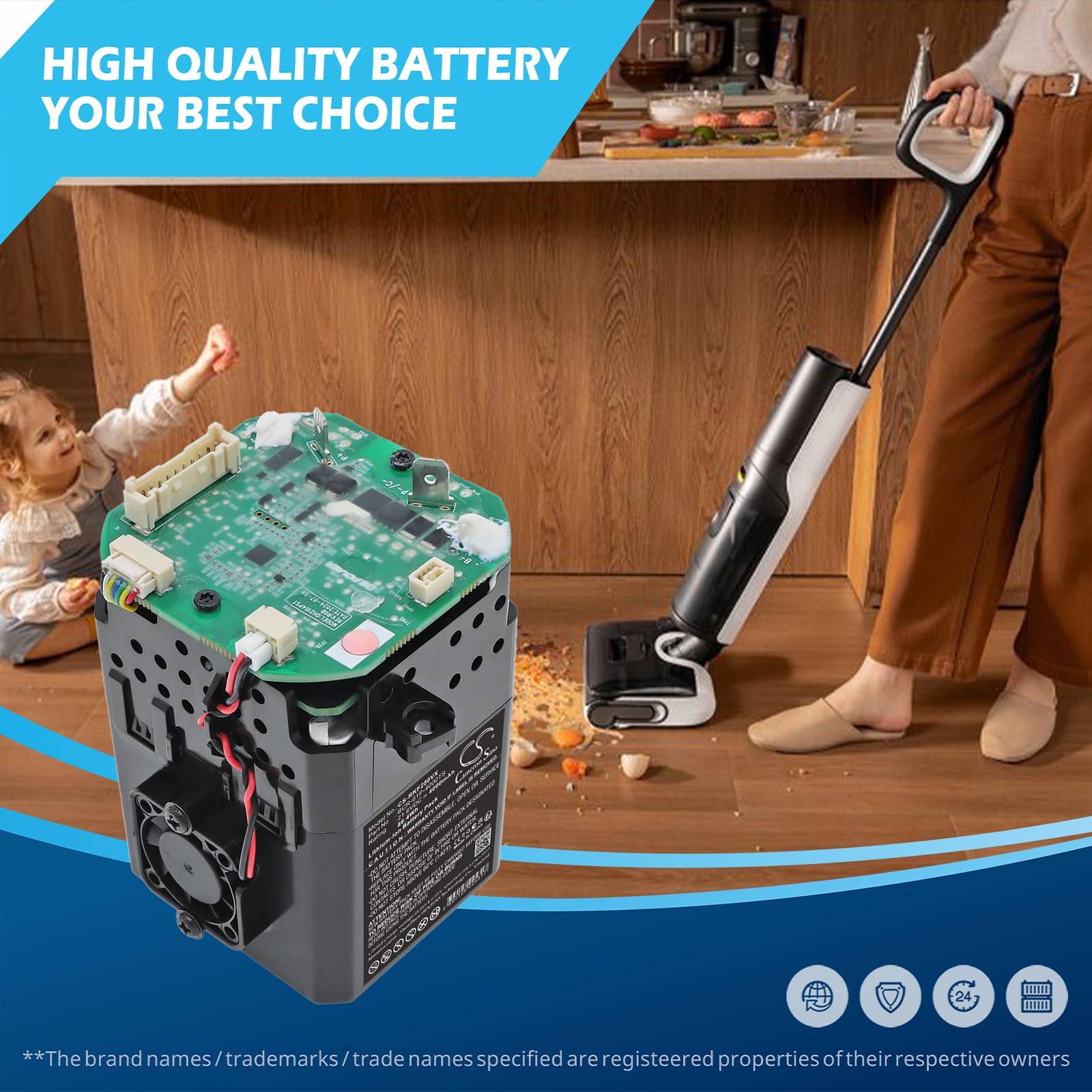 Batteri til støvsugeren Roborock F25 LT, F25 RT, WD5M2A m.fl.
