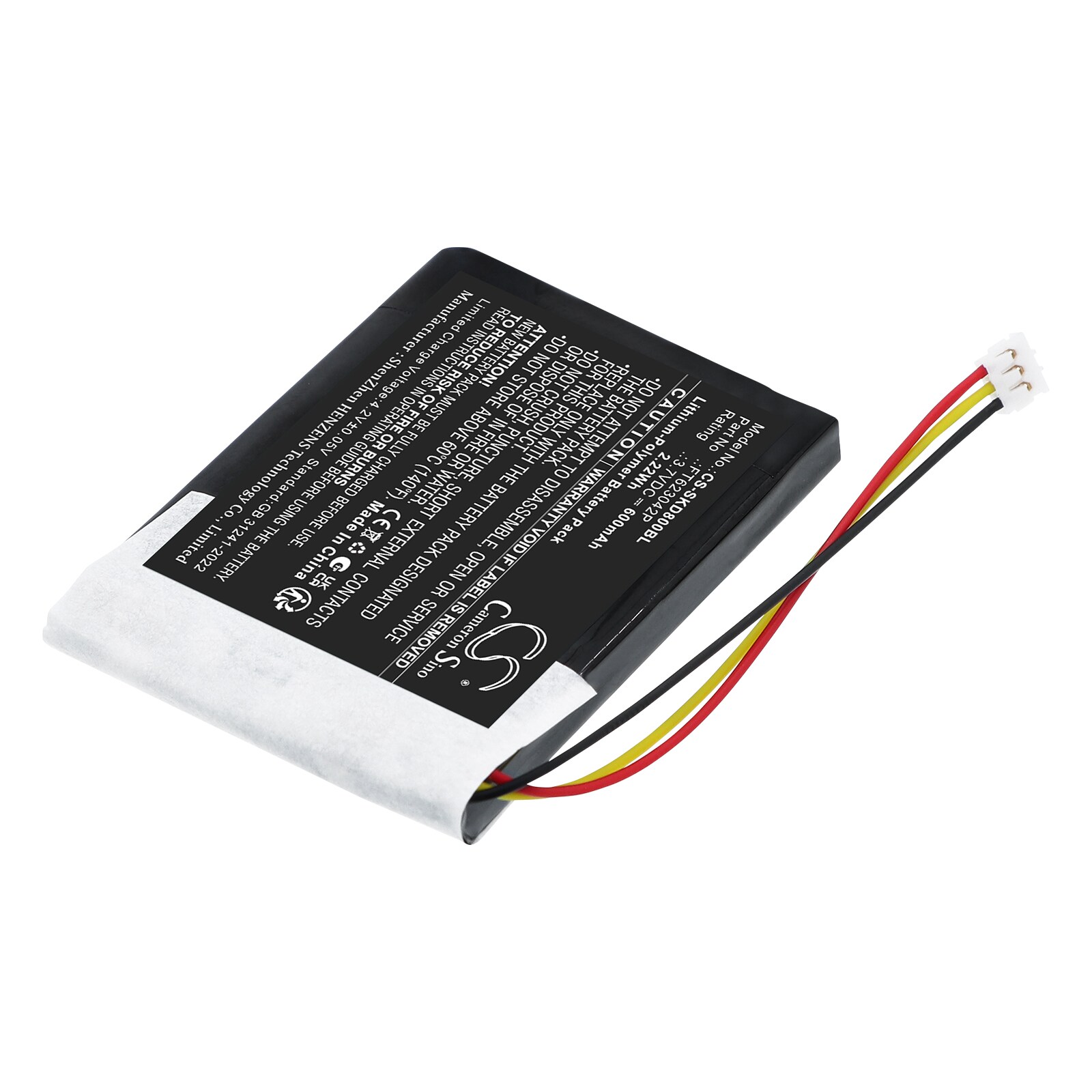 Batteri til strekkodeleser for Socket Mobile   S860,  D840,  D860 m.fl.