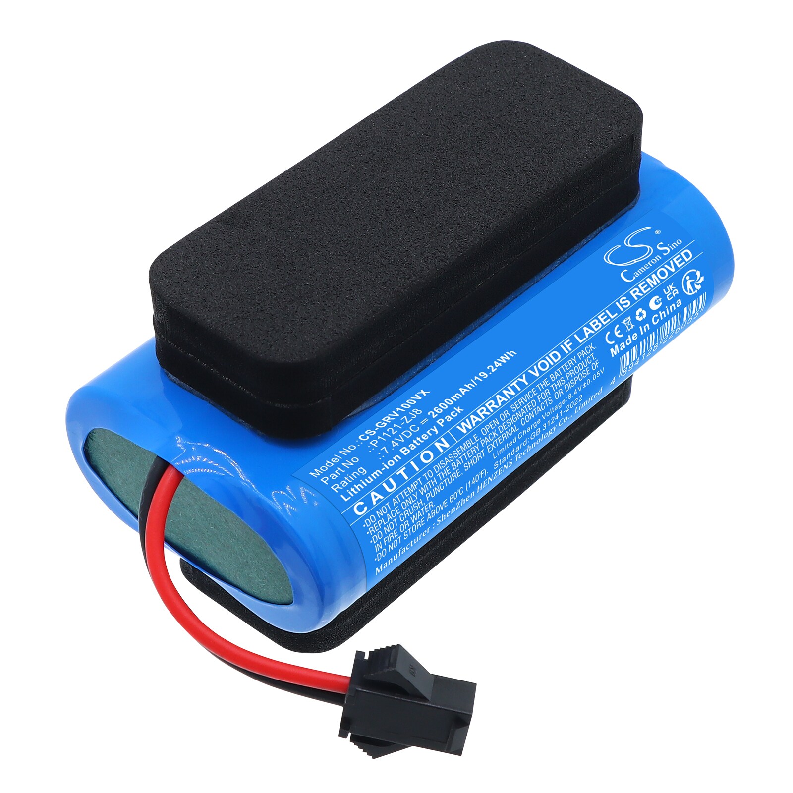 Batteri til støvsuger for GRE Electric Super Vac VCB10P