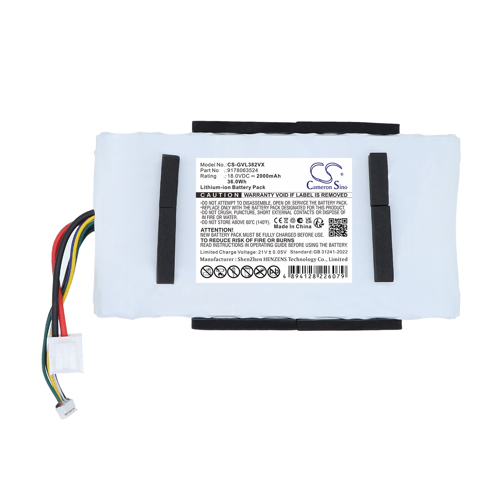Batteri til støvsuger for Grundig VCP-3829L