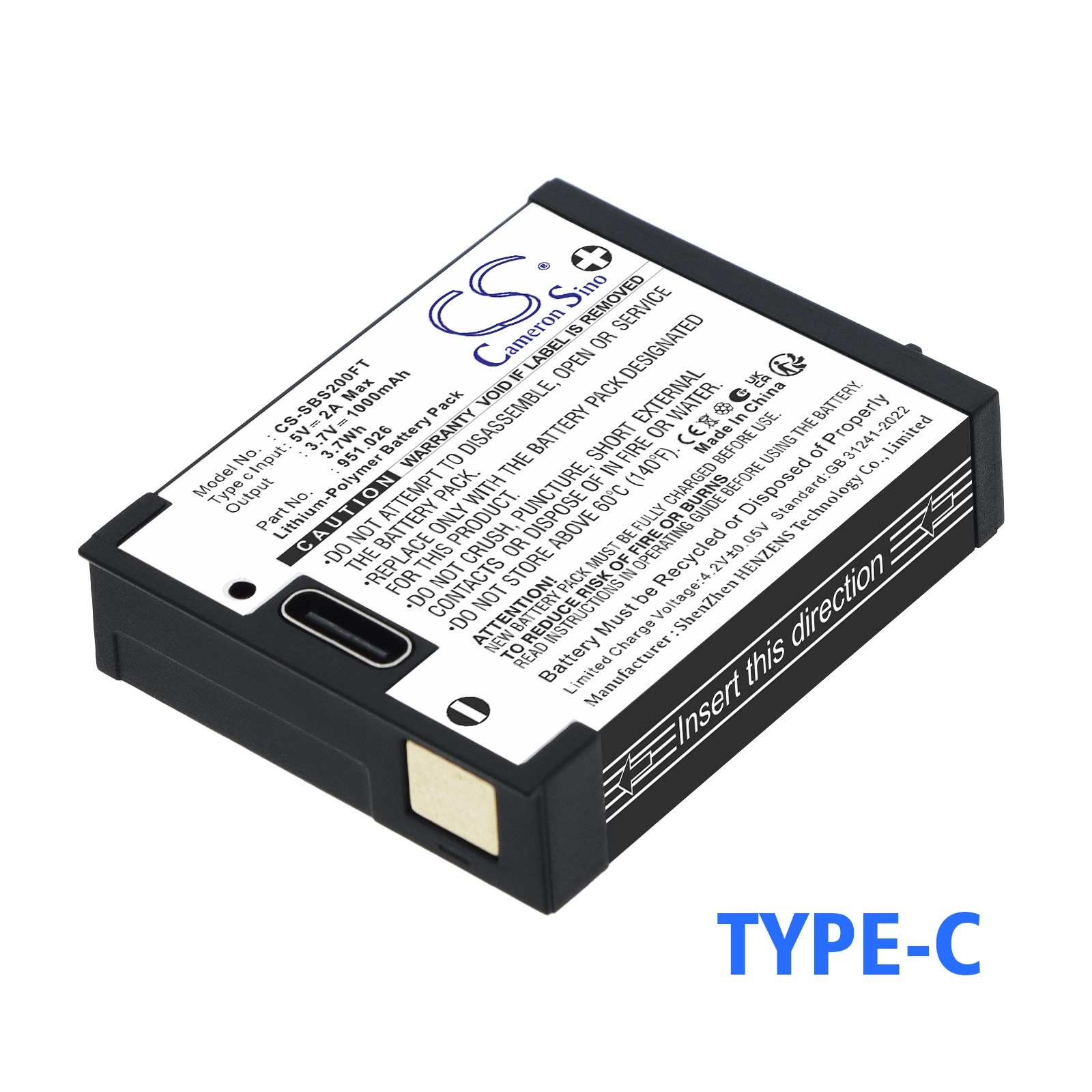 Batteri til lommelykt for Suprabeam S2, S3, S4