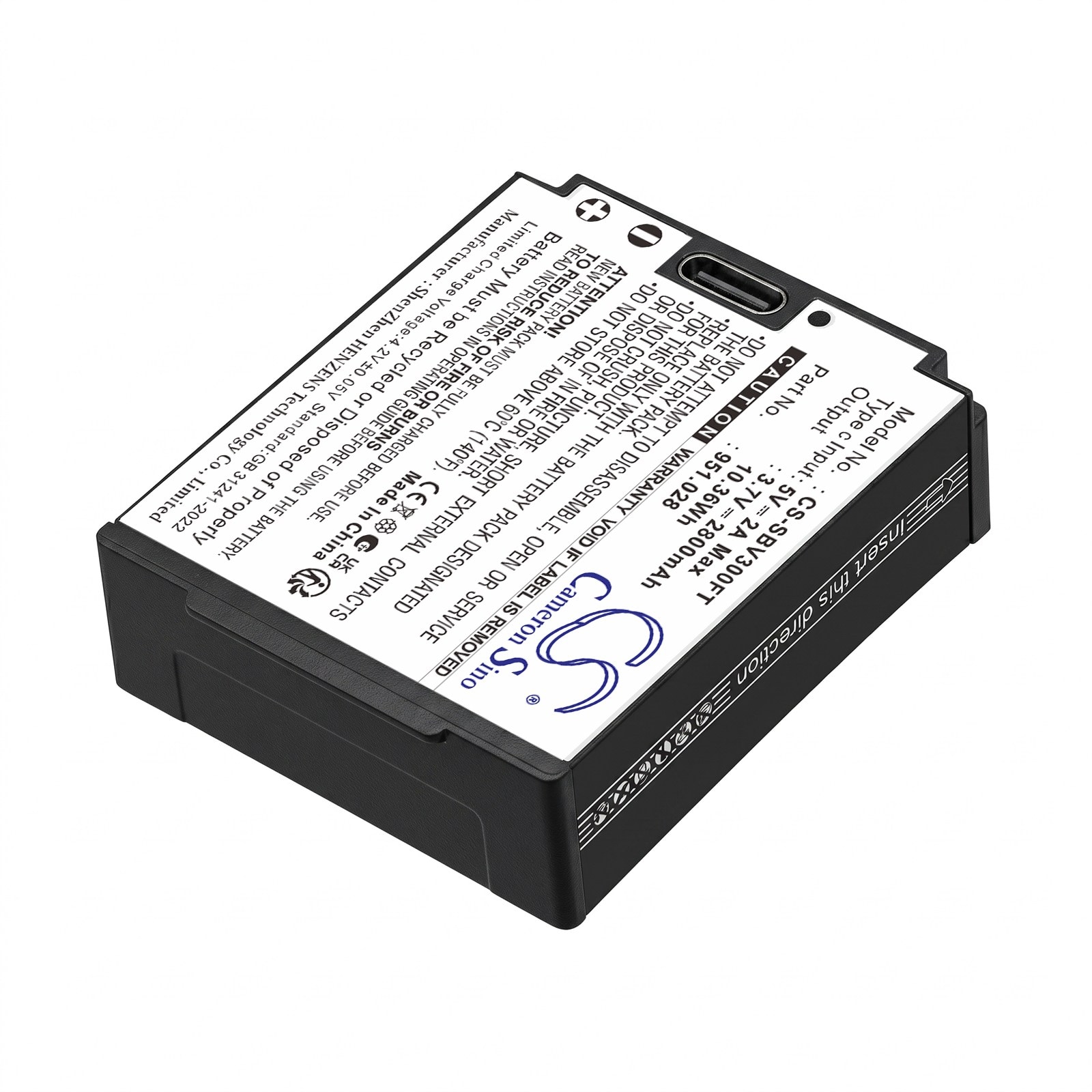 Batteri til lommelykt for Suprabeam V3 Pro, V4 Pro