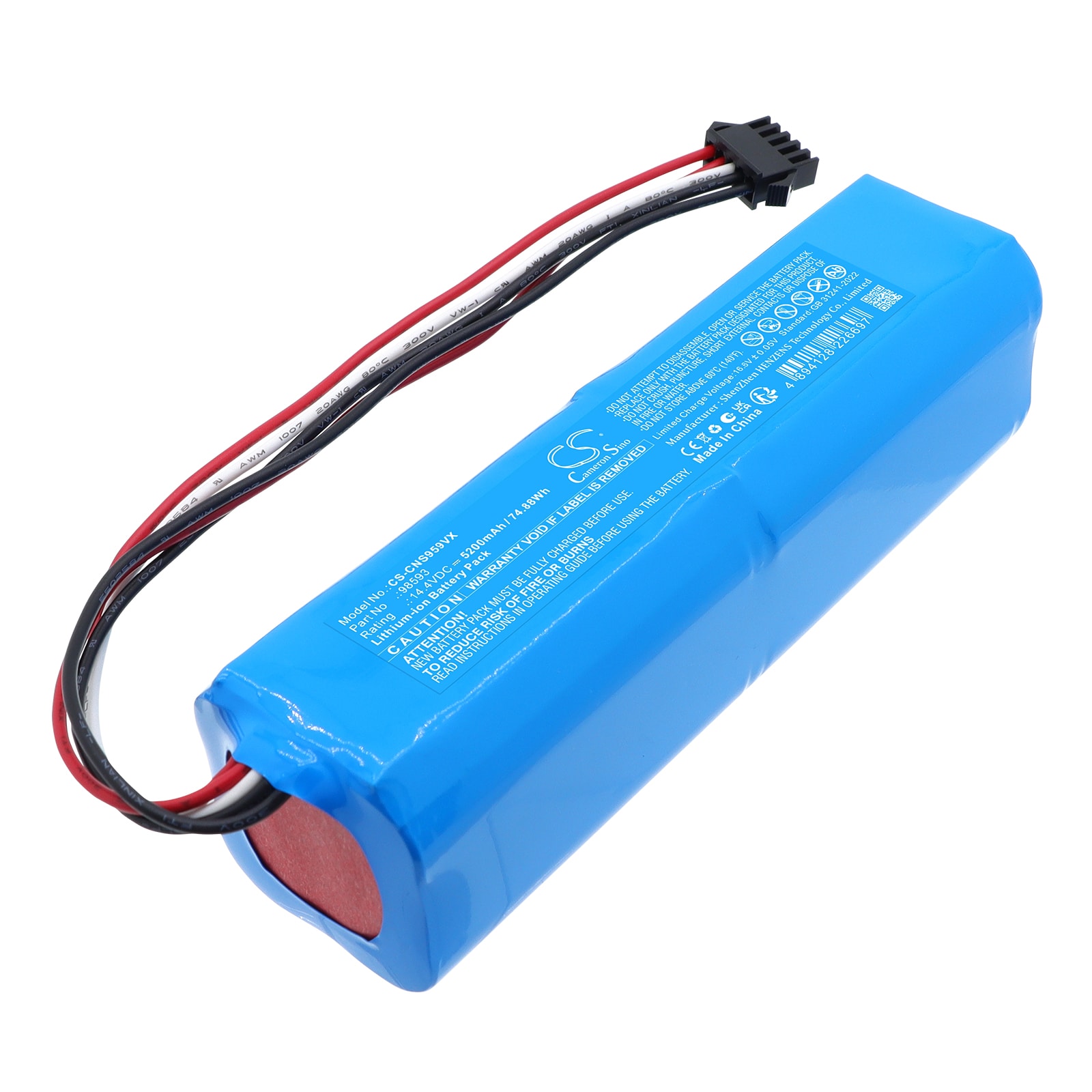 Batteri til støvsugere som Cecotec 9990 Spin Revolution Ultra Power, Conga 9990 m.fl.