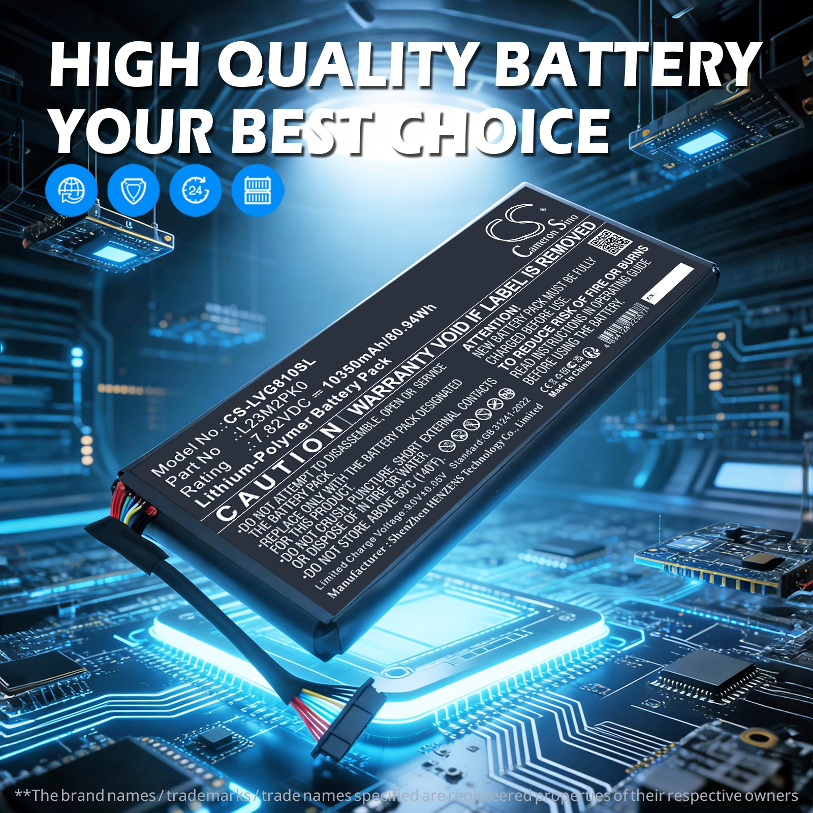 Batteri til spillkonsoll for Lenovo Legion Go 8APU1