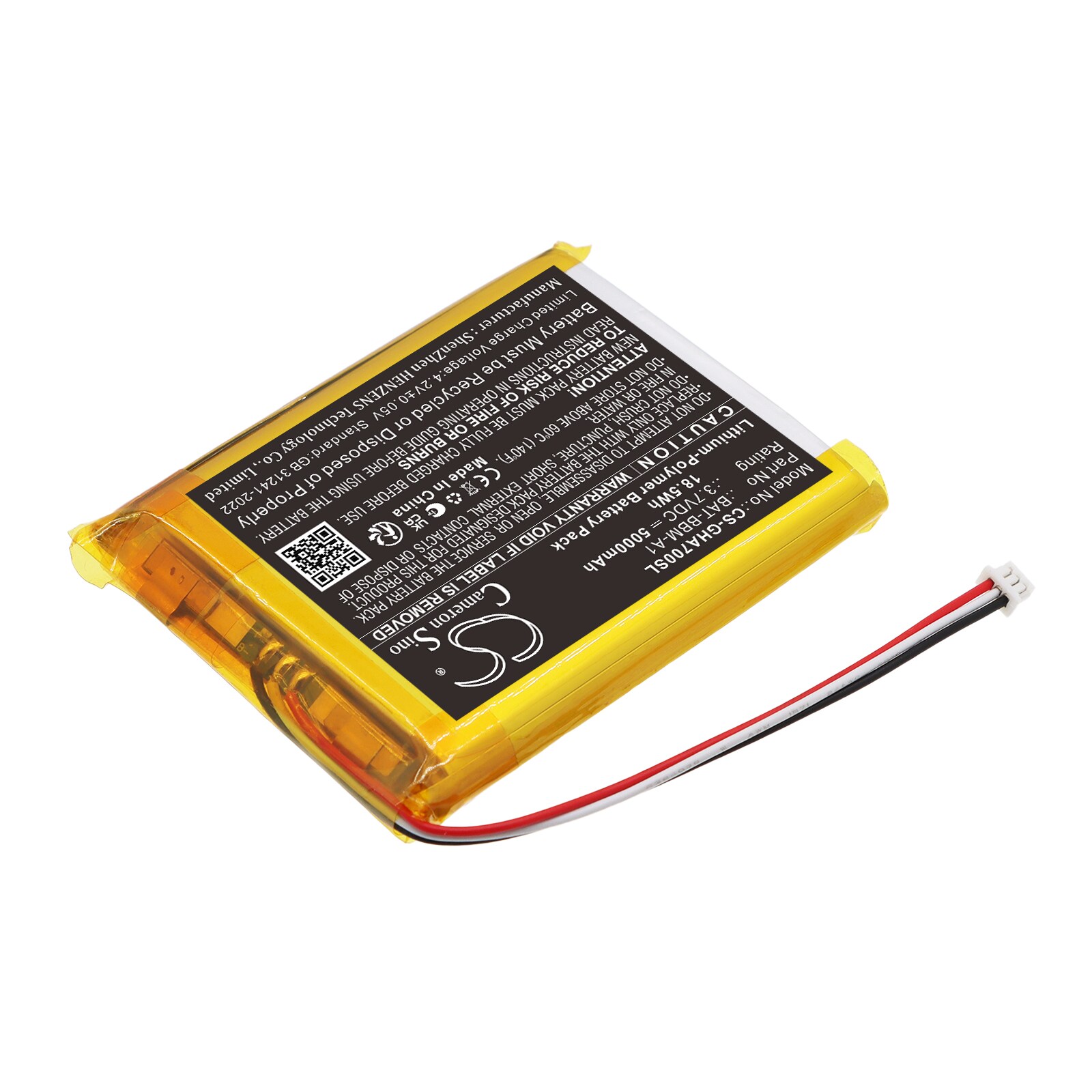 Batteri til BabyPhone for GHB  ABM720, ABM700