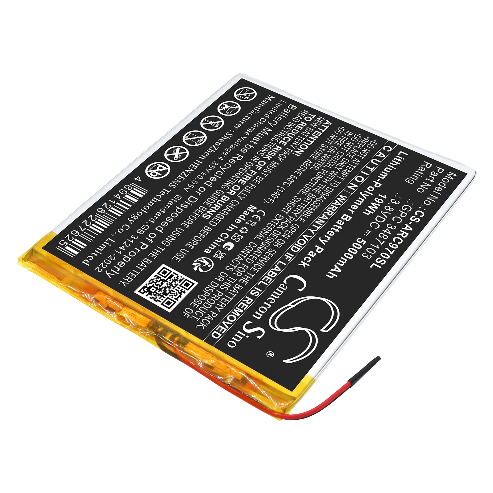 Batteri til nettbrett for Archos AC97CPL, 97C Platinum