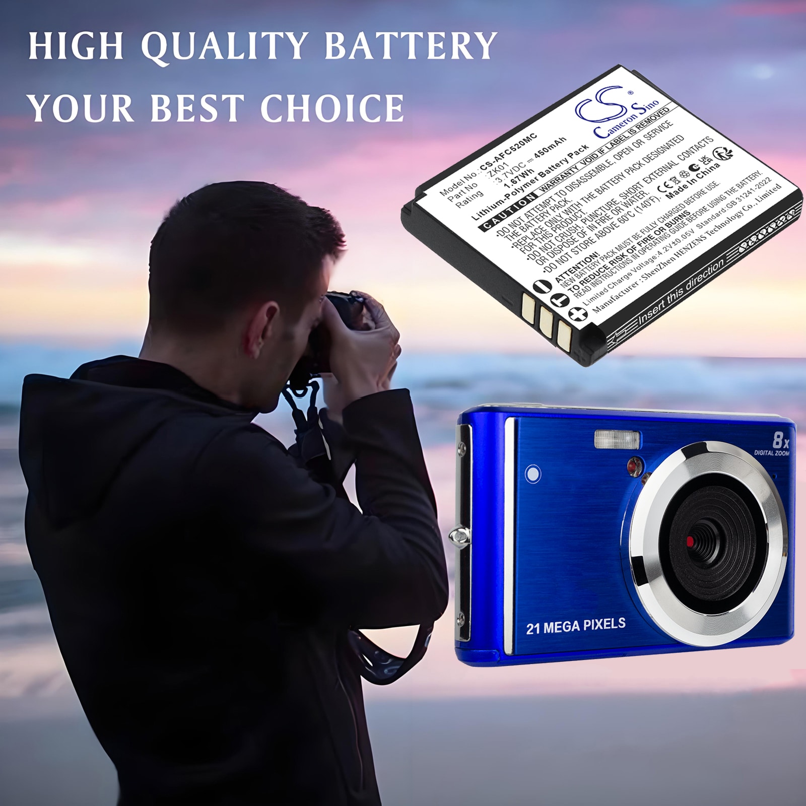 Batteri til kameraet AgfaPhoto Realishot DC5200