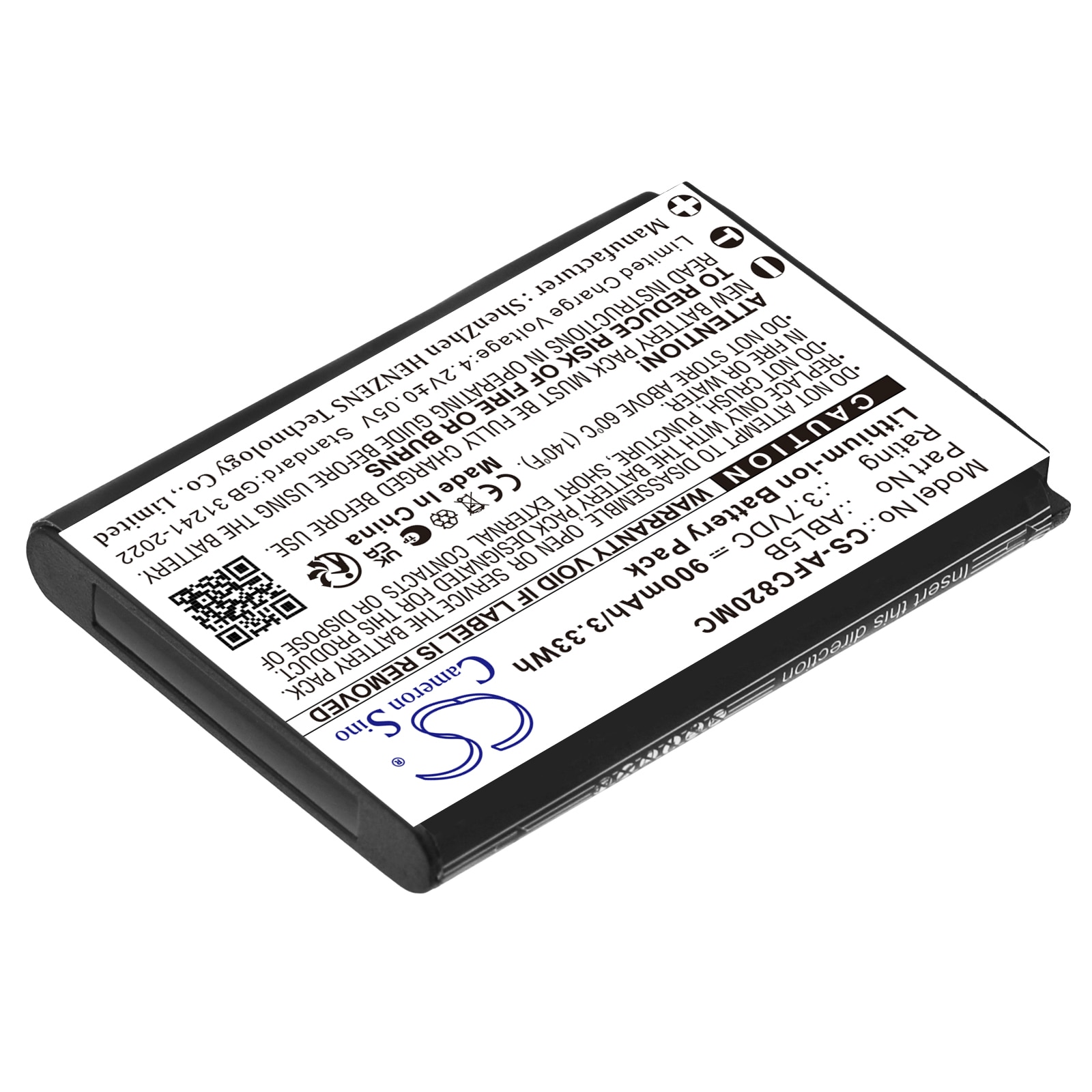 Batteri til kamera for AgfaPhoto DC8200, DC9200, Realishot DC8200 m.fl.