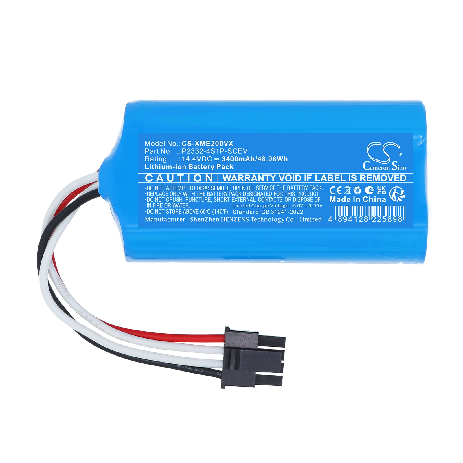 Batteri til støvsuger for Xiaomi  ‎BHR8629EU,  BHR8629EU,  BHR9664EU m.fl.