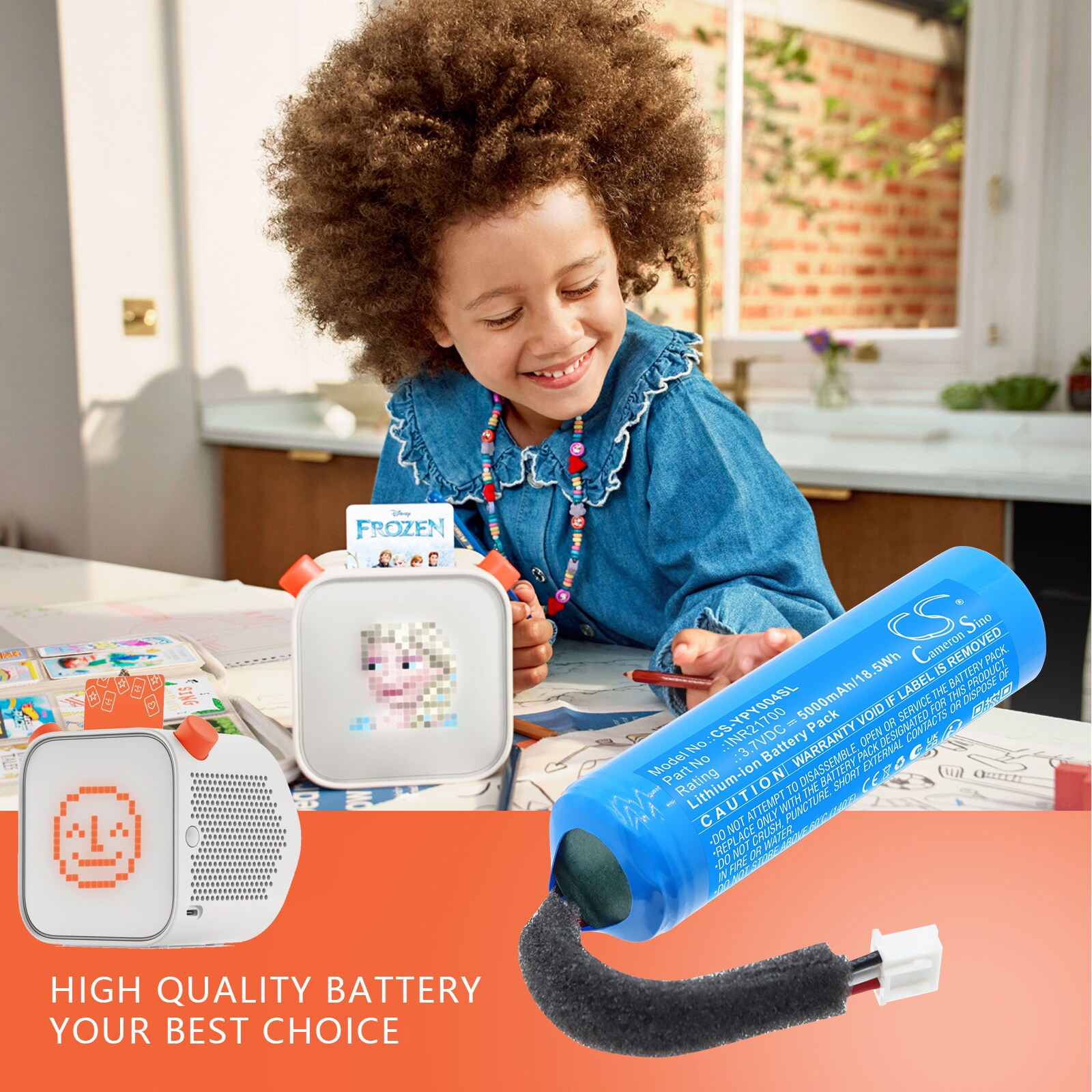 Batteri til Yoto YP004-foredragsholder, 3. generasjons avspiller