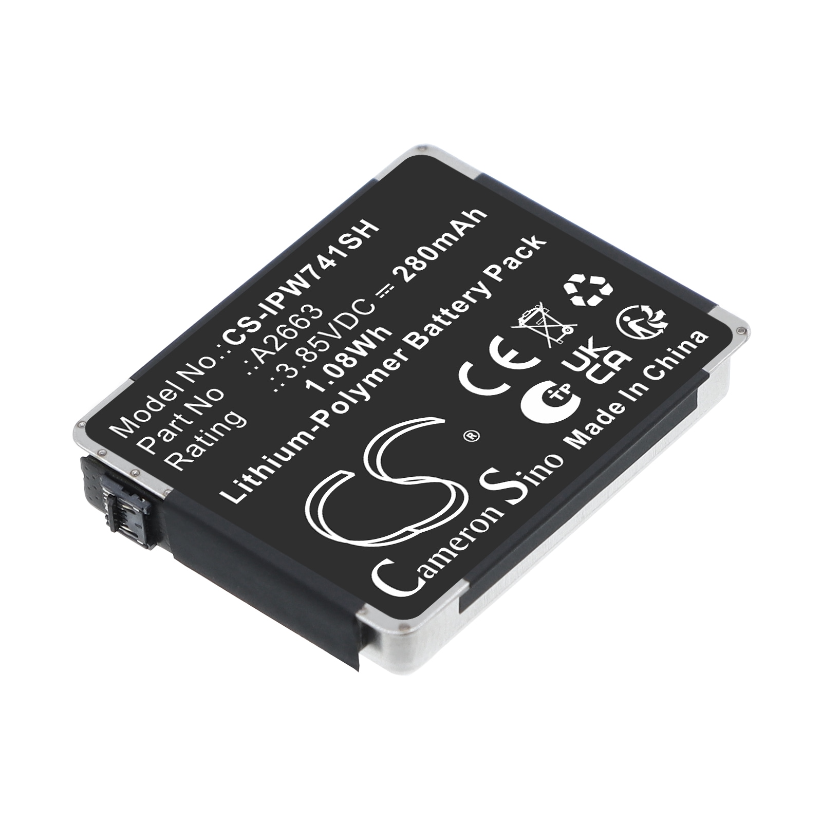 Batteri til Apple-smartklokke  A2473,  A2475, A2476 m.fl.