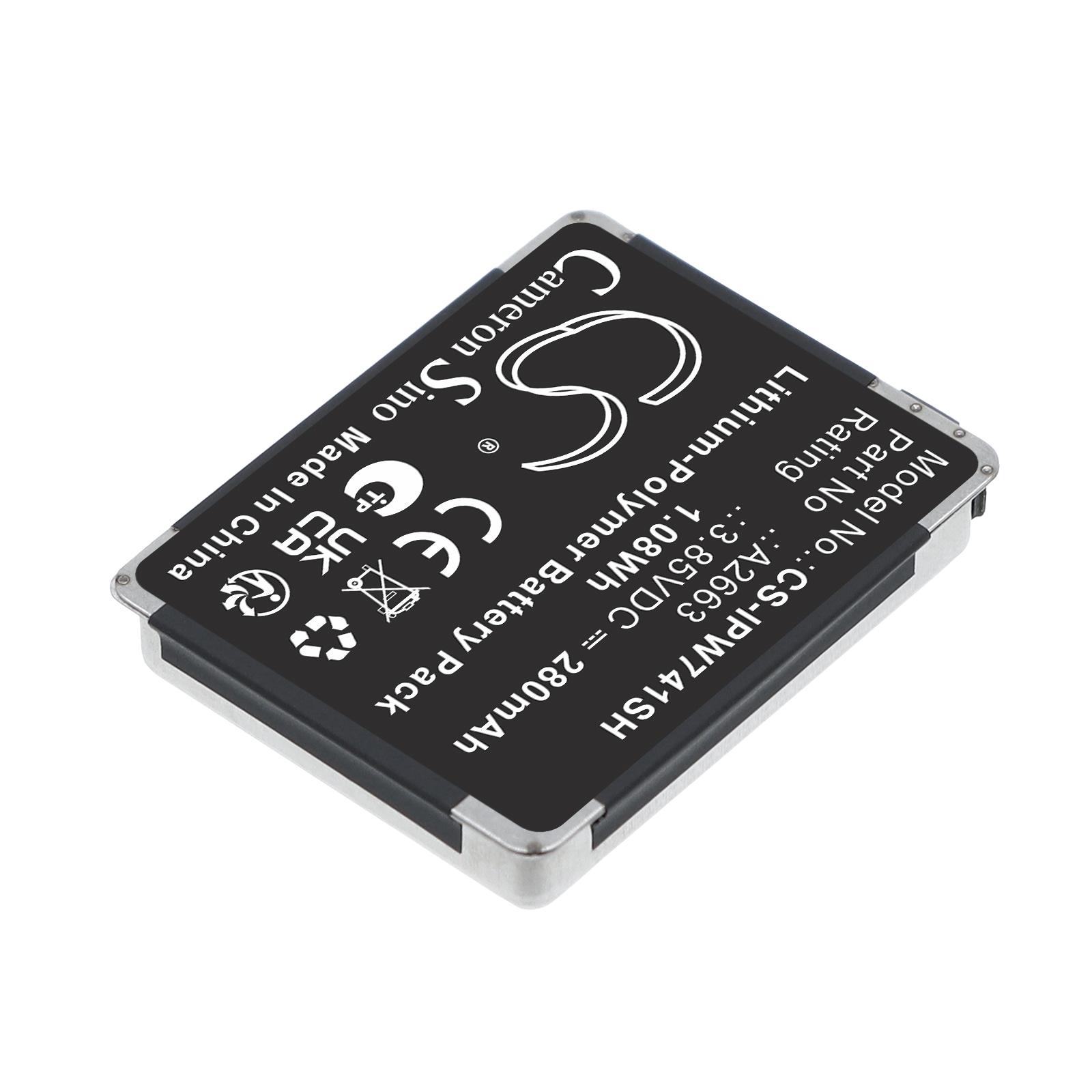 Batteri til Apple-smartklokke  A2473,  A2475, A2476 m.fl.