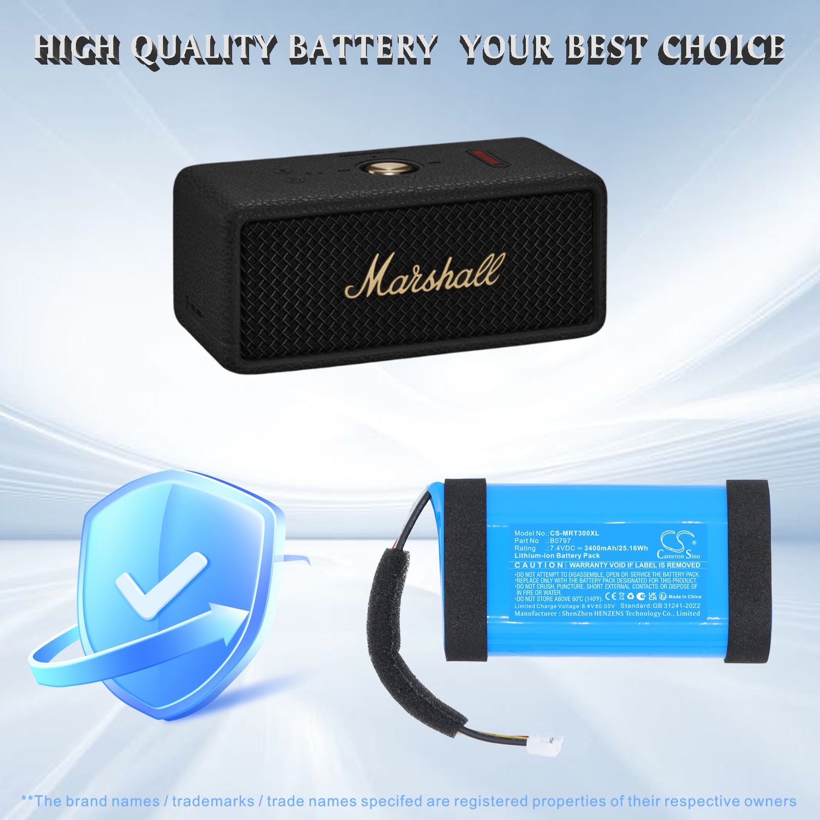 Batteri til Marshall Emberton 3, Emberton III-foredragsholder