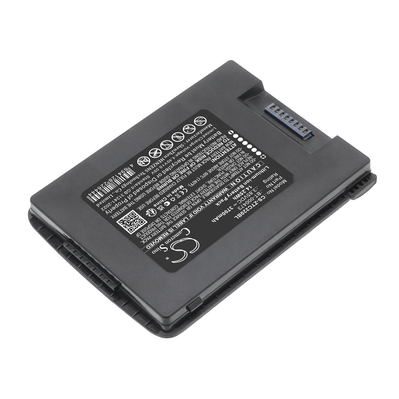 Batteri til strekkodeleser for Zebra TC22, TC27