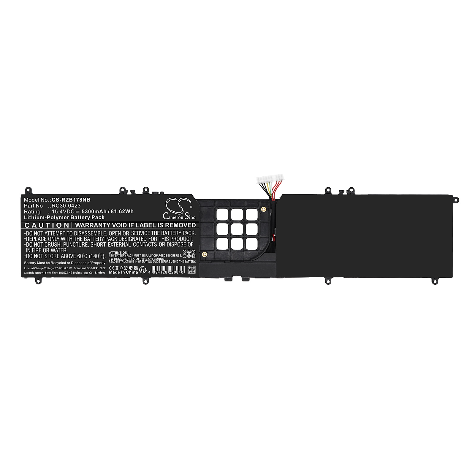 Batteri til bærbar PC, Razer Blade 17 Early 2022, Blade 17 RTX 3080 Ti