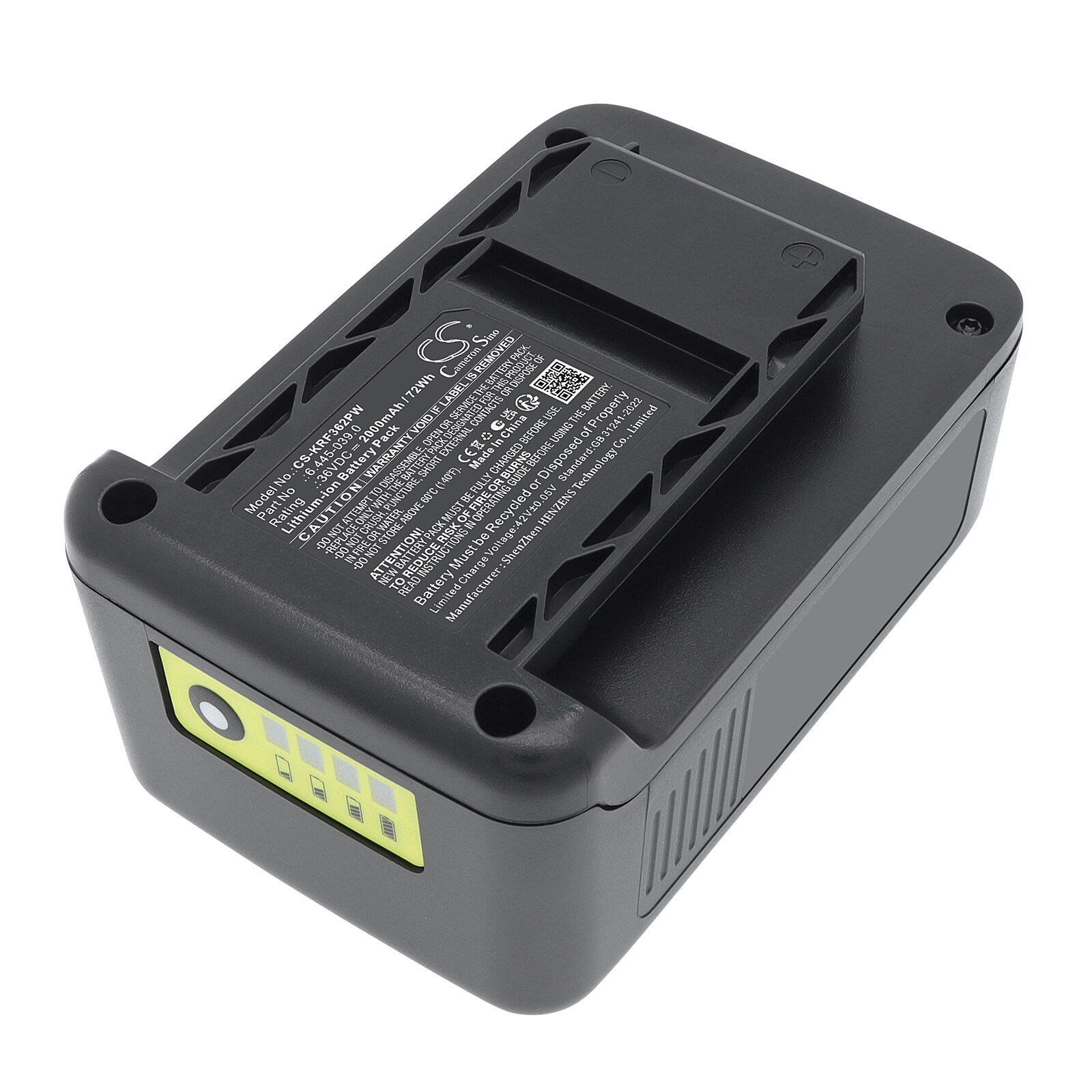 Batteri til hageverktøy for Karcher  trådløs gressklipper LMO 36-40,  K2 m.fl.