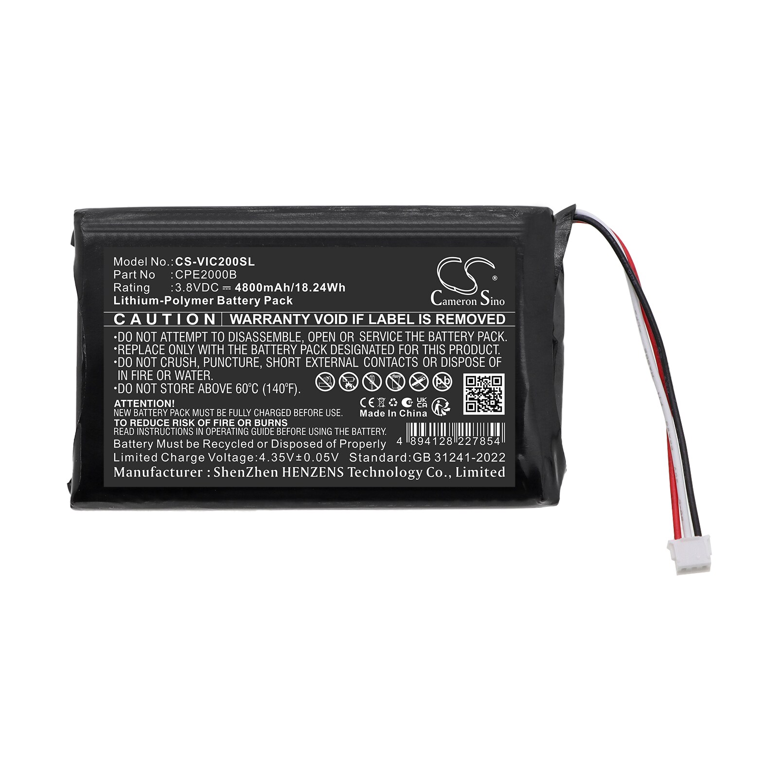 Batteri til hotspot for VIDA CPE2000B 4G LTE CPE-ruter