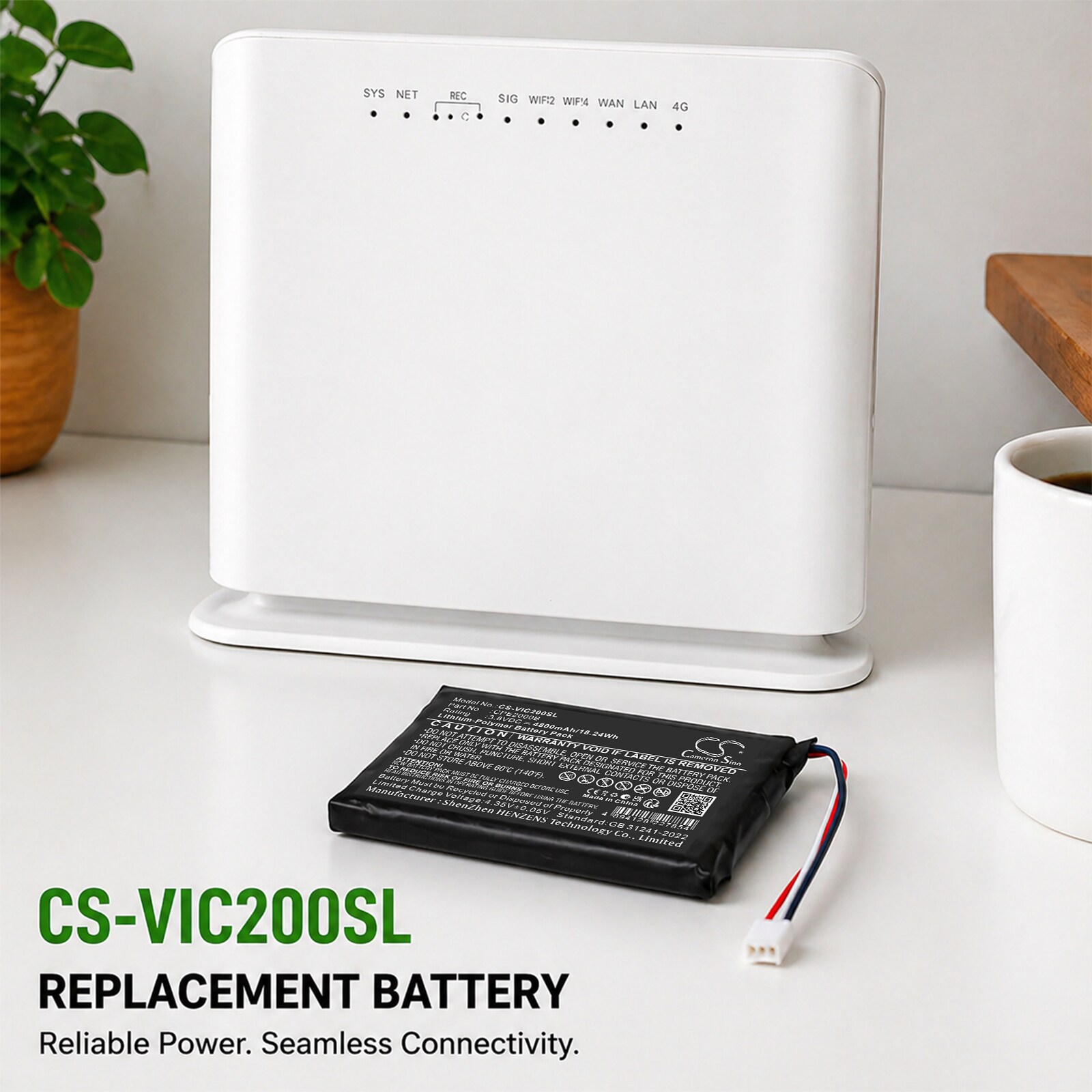 Batteri til hotspot for VIDA CPE2000B 4G LTE CPE-ruter