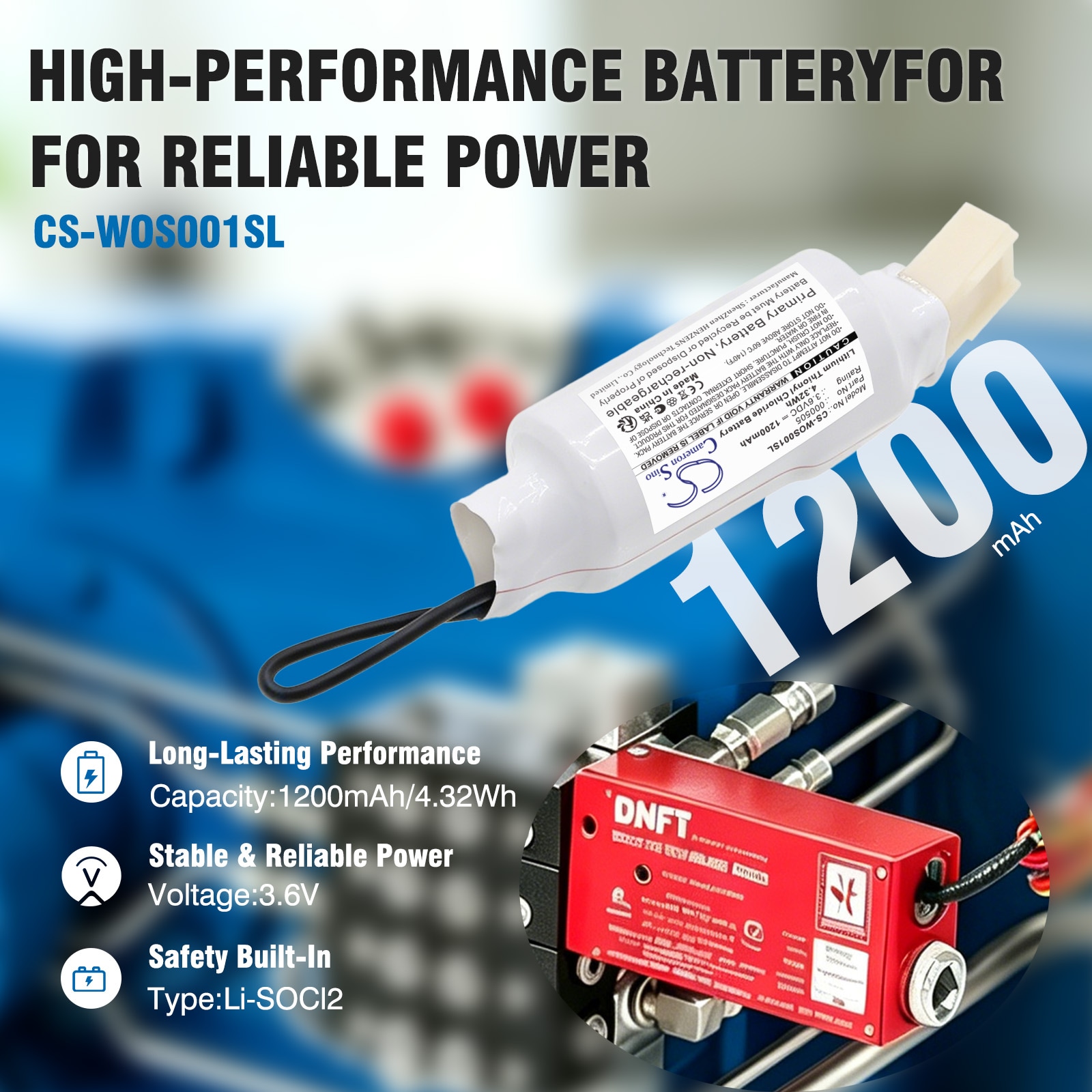 Batteri til kartlegging, testing, utstyr for Whitlock DNFT, DNFT-PRG