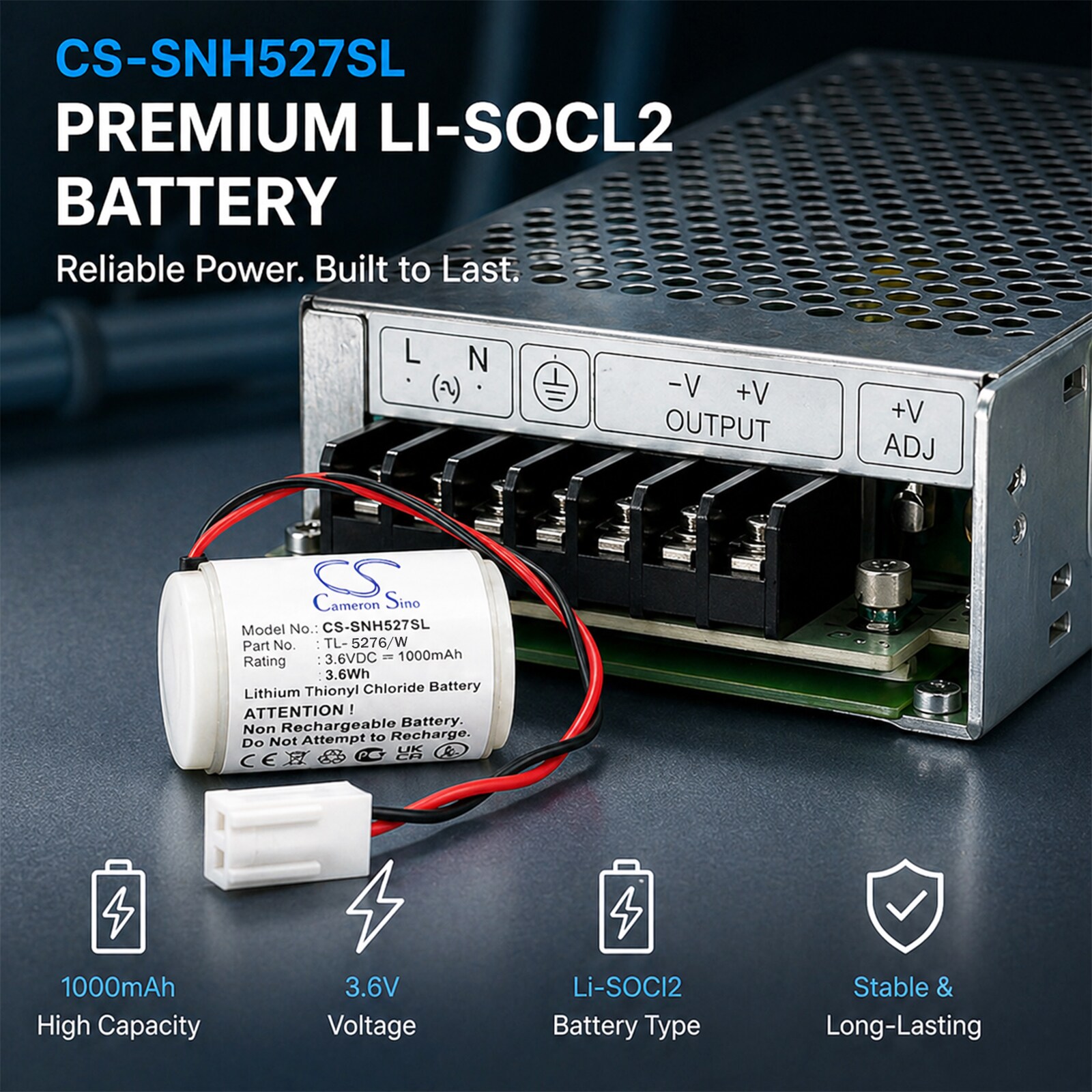 Batteri til kartlegging og testing, utstyr til Sonnenschein Sonnecell TL-5276/W
