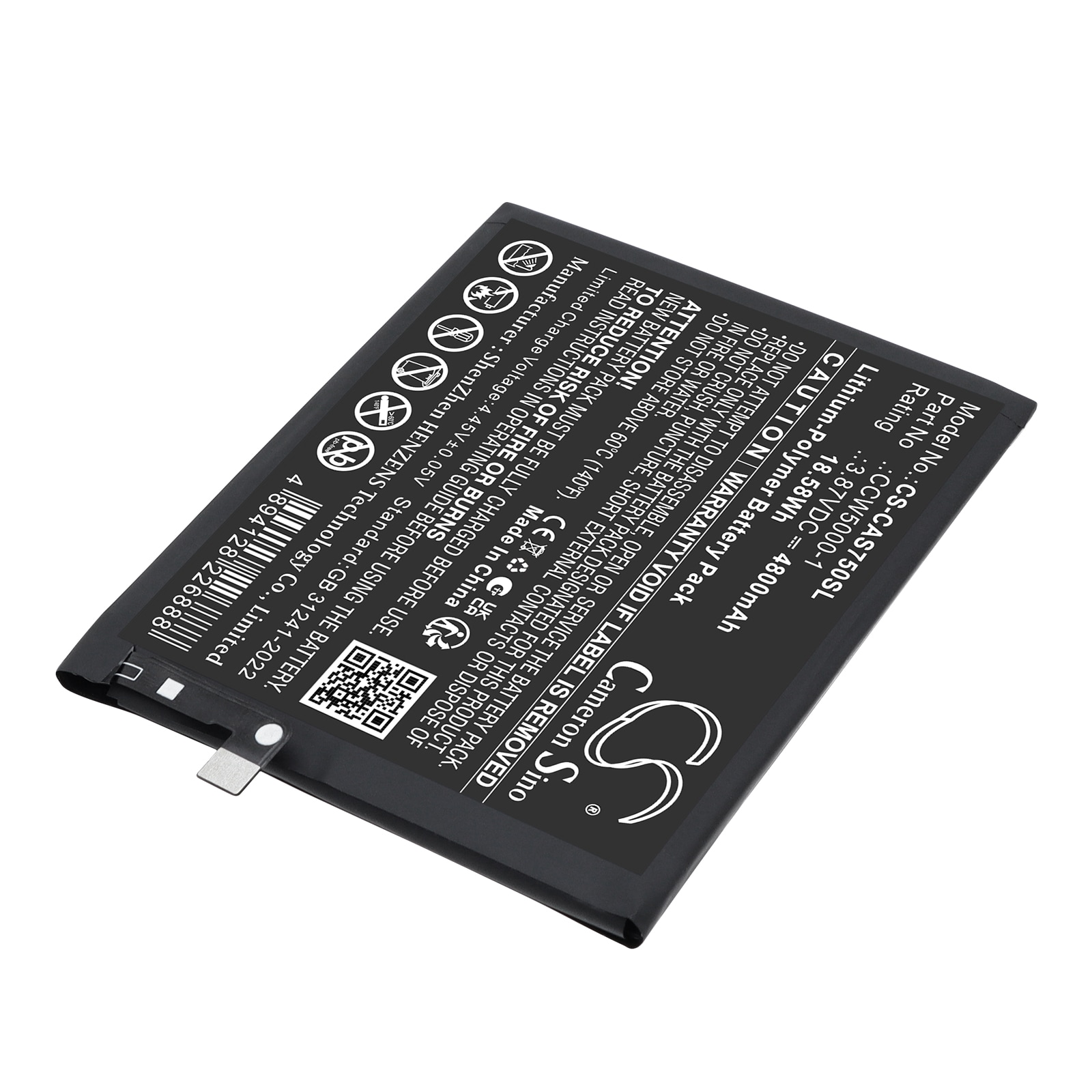 Batteri til mobiltelefon, smarttelefon for CAT BM1S1B, S75