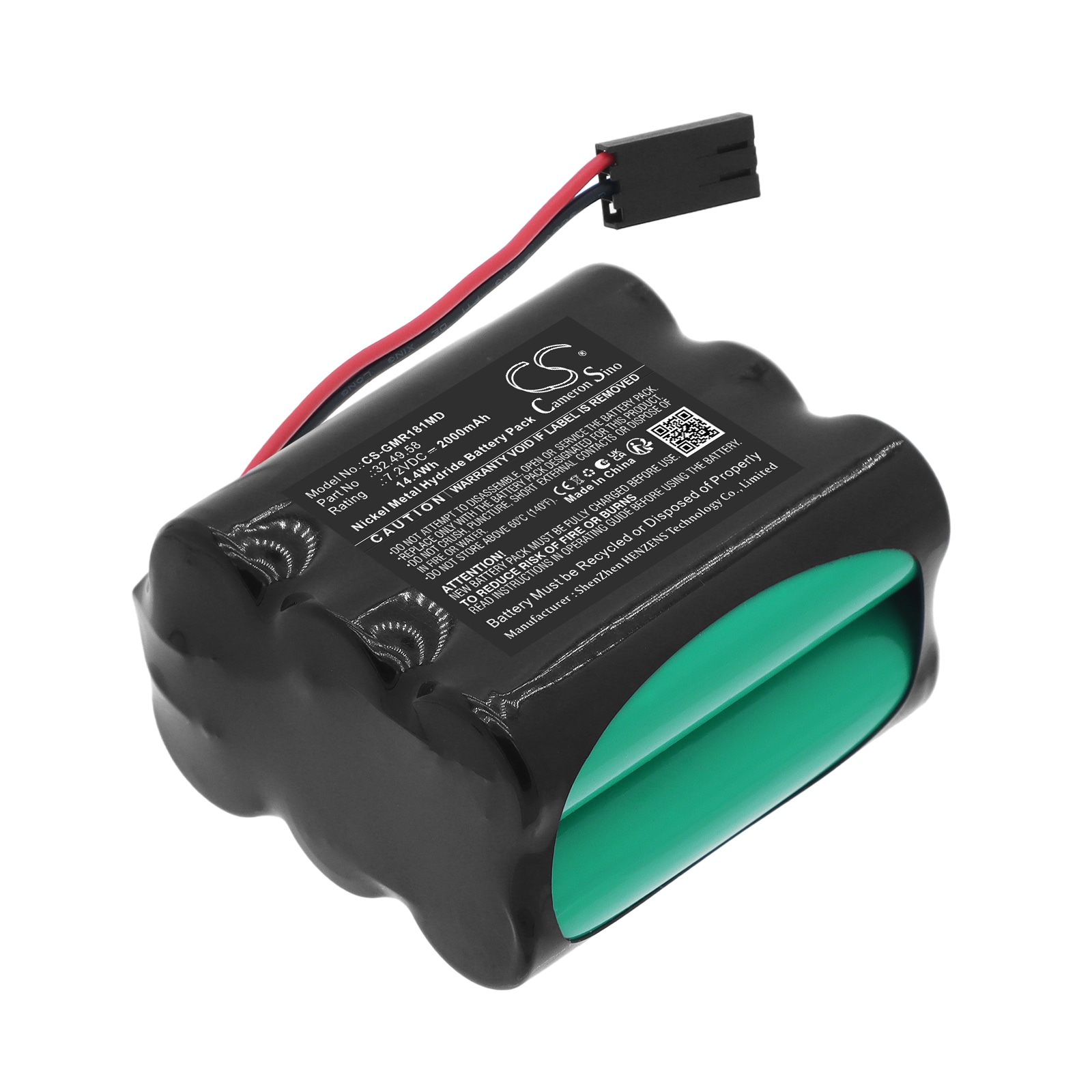 Batteri til medisinsk utstyr fra GretagMacbeth: D182, D183, D185 m.fl.