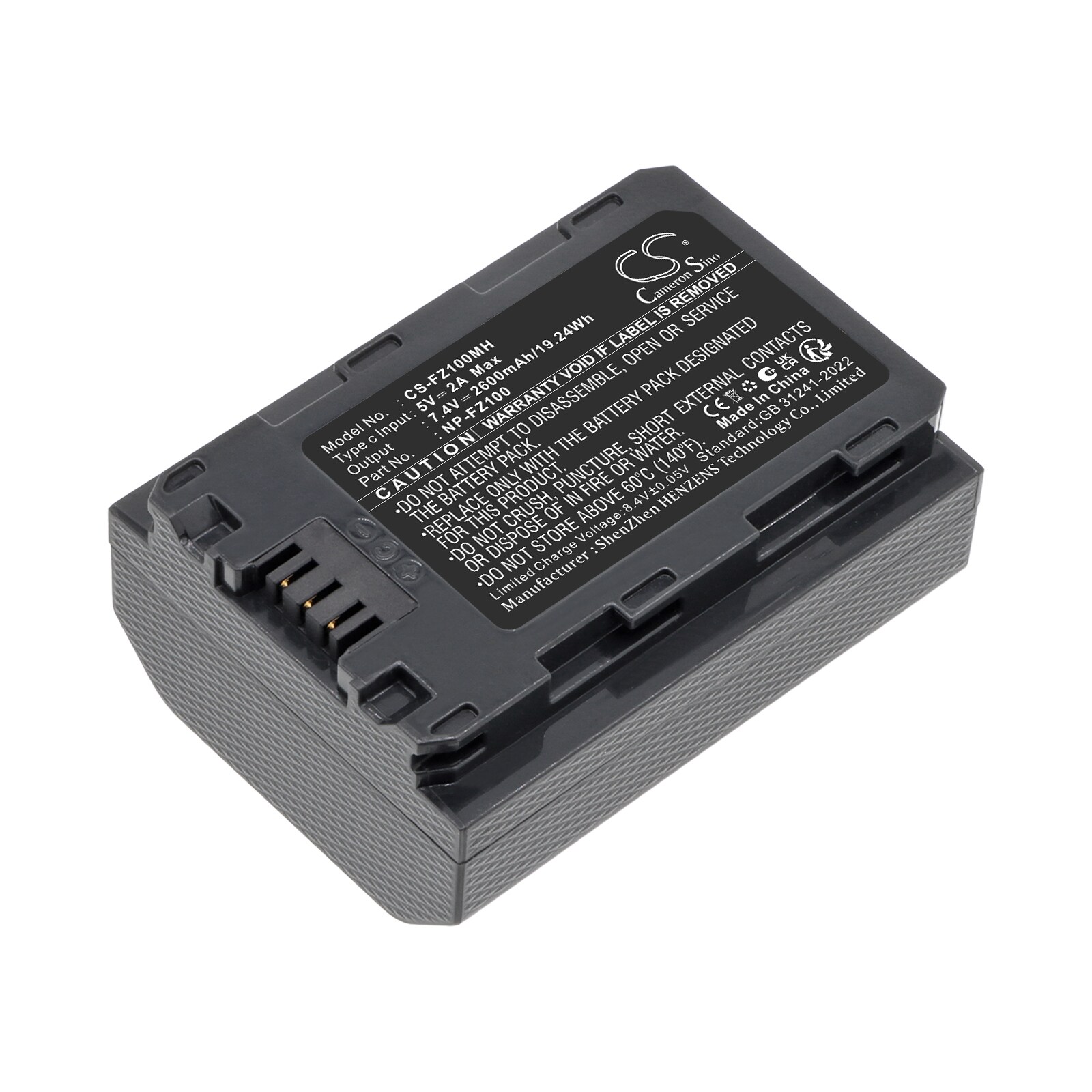 Batteri til kamera for Sony A7 Mark 3, A7R Mark 3, Alpha 1 m.fl.