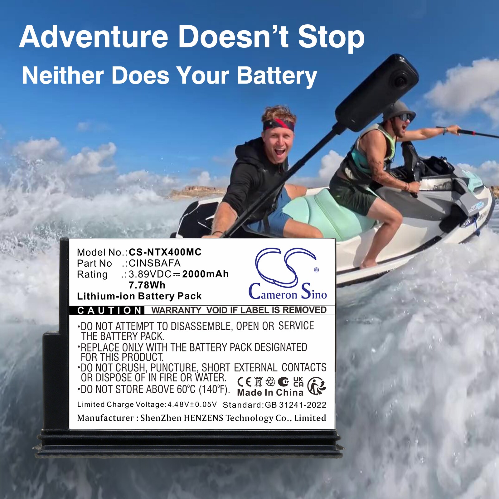 Batteri til Insta360 X4 Air-kamera