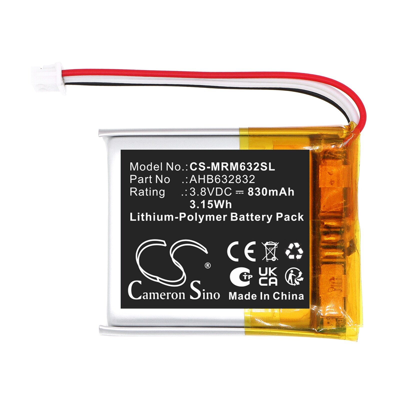 Batteri til trådløst headset for Marshall Major V