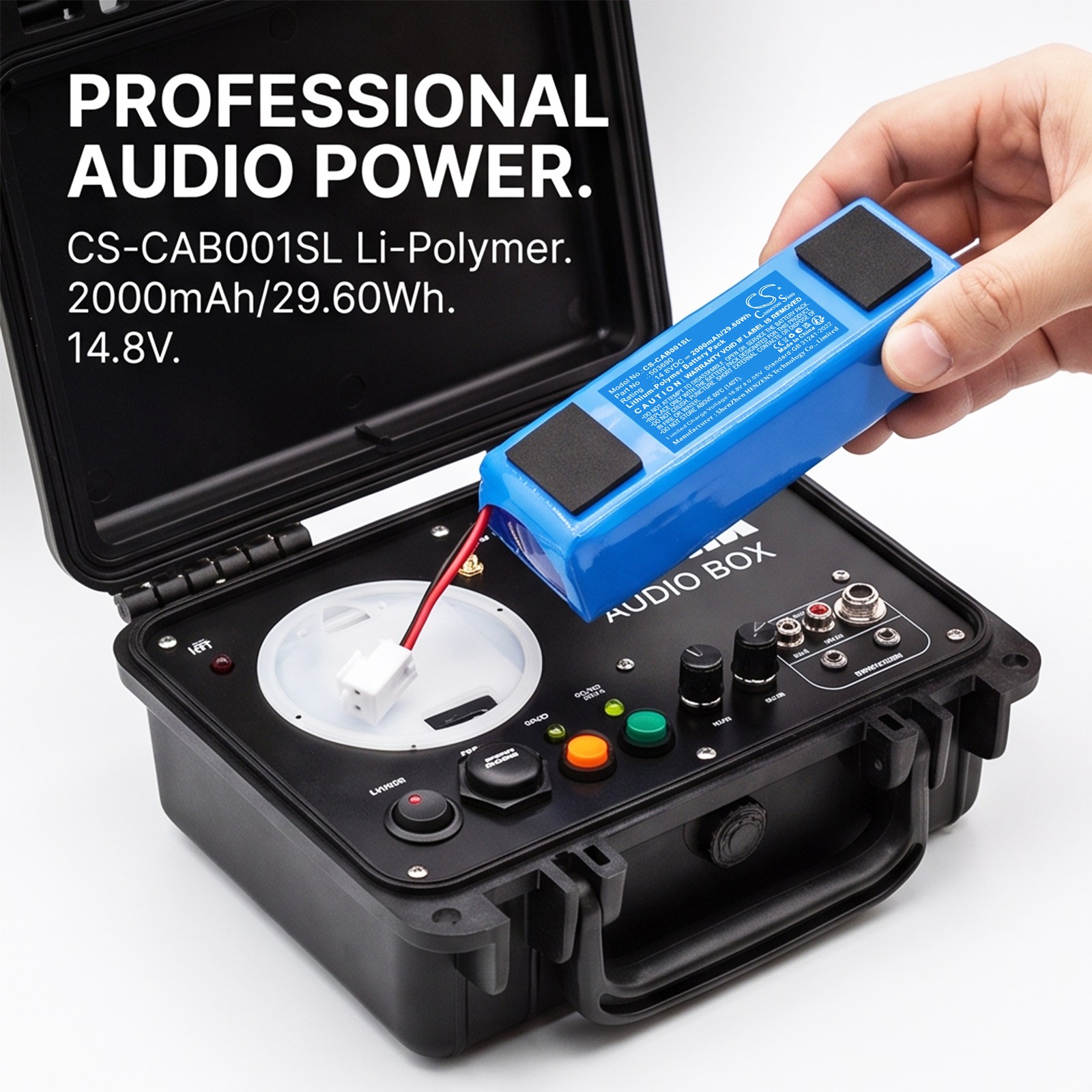 Batteri til kartlegging og testing, utstyr til Cobra Audio Box