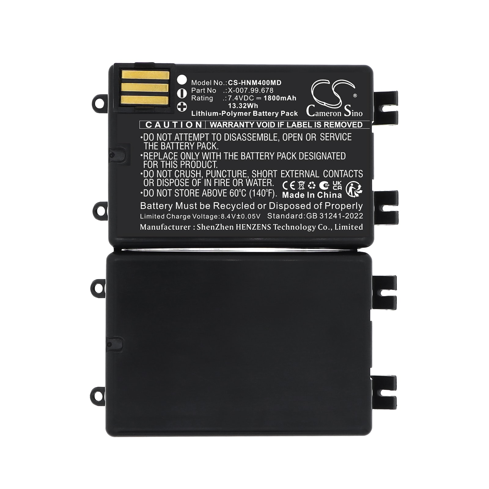 Batteri til Heine ML4 LED medisinsk utstyr, mPack Unplugged