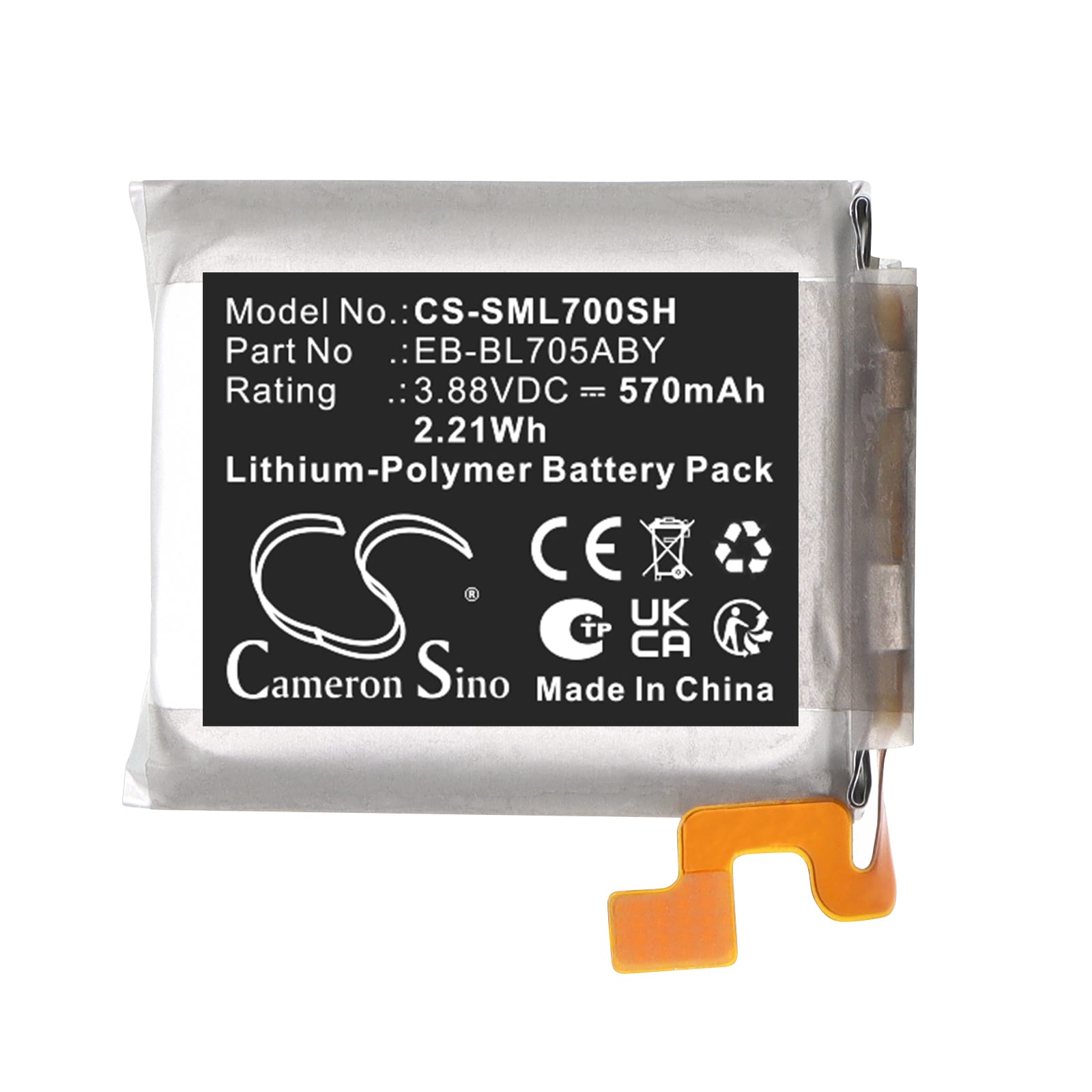 Batteri til smartklokke for Samsung Galaxy Watch 7 Ultra 47 mm, SM-L705F m.fl.