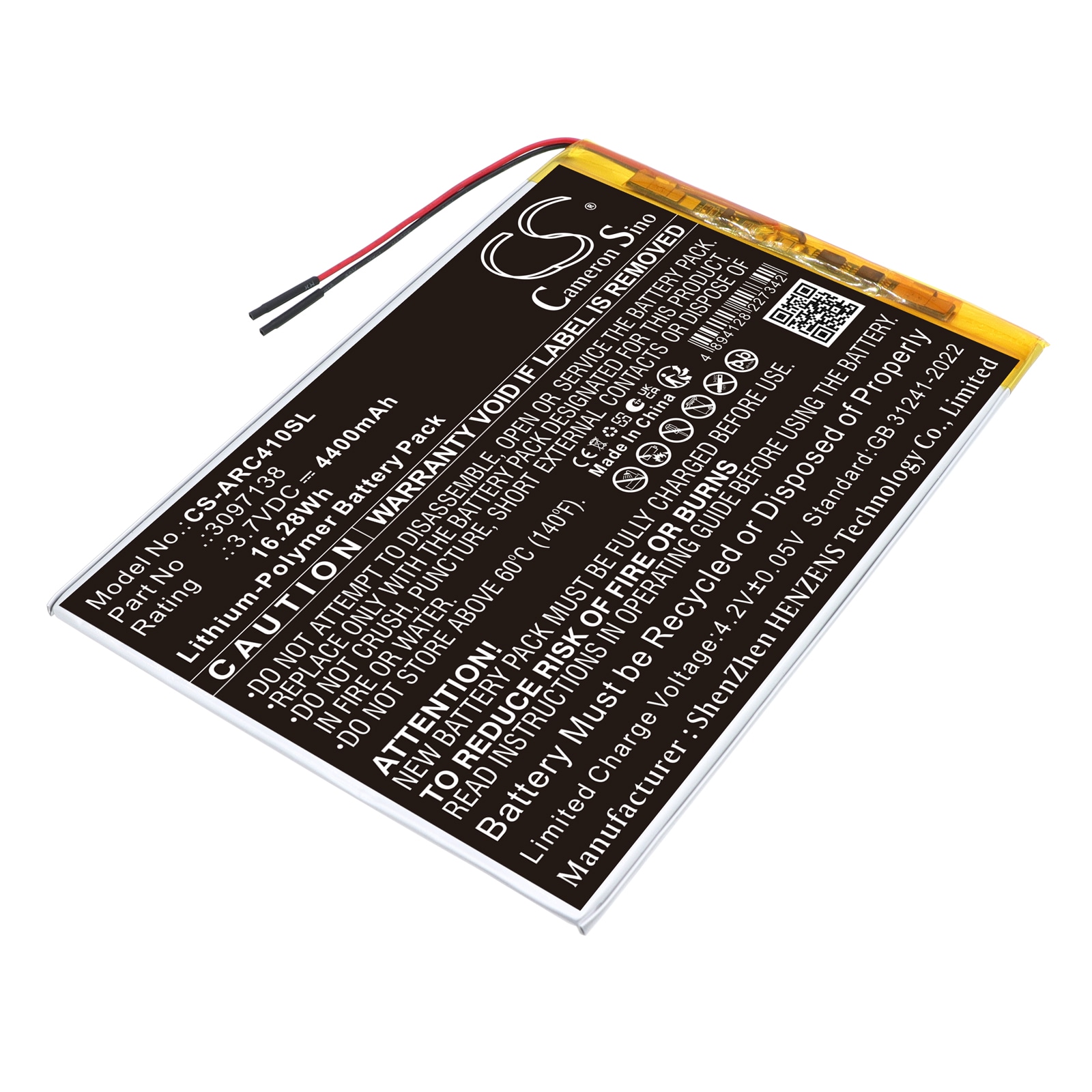 Batteri til nettbrett for Archos AC101OX4G, OXYGEN 4G