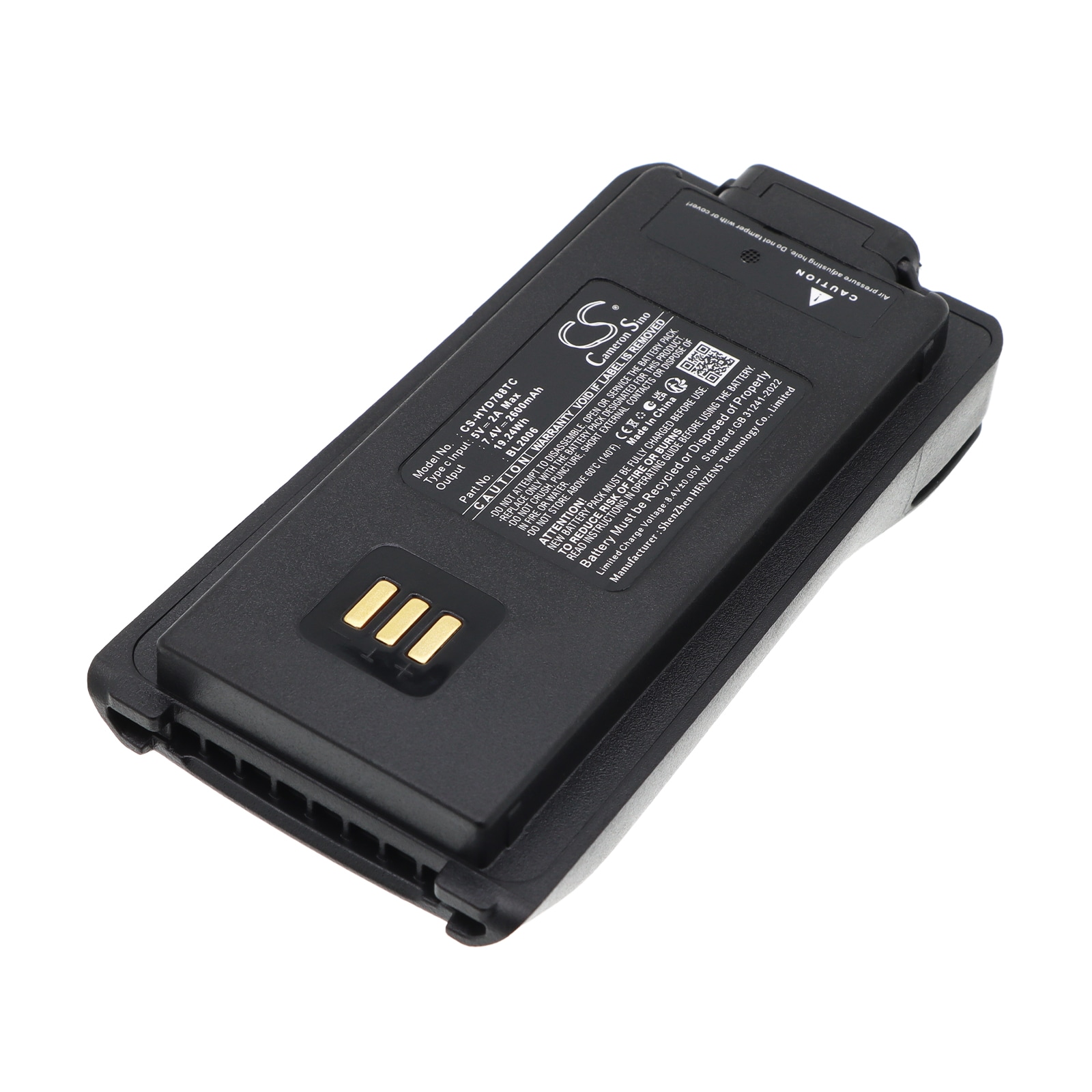 Batteri til toveis radio for HYT DMR PD-702, DMR PD-782, PD70X m.fl.