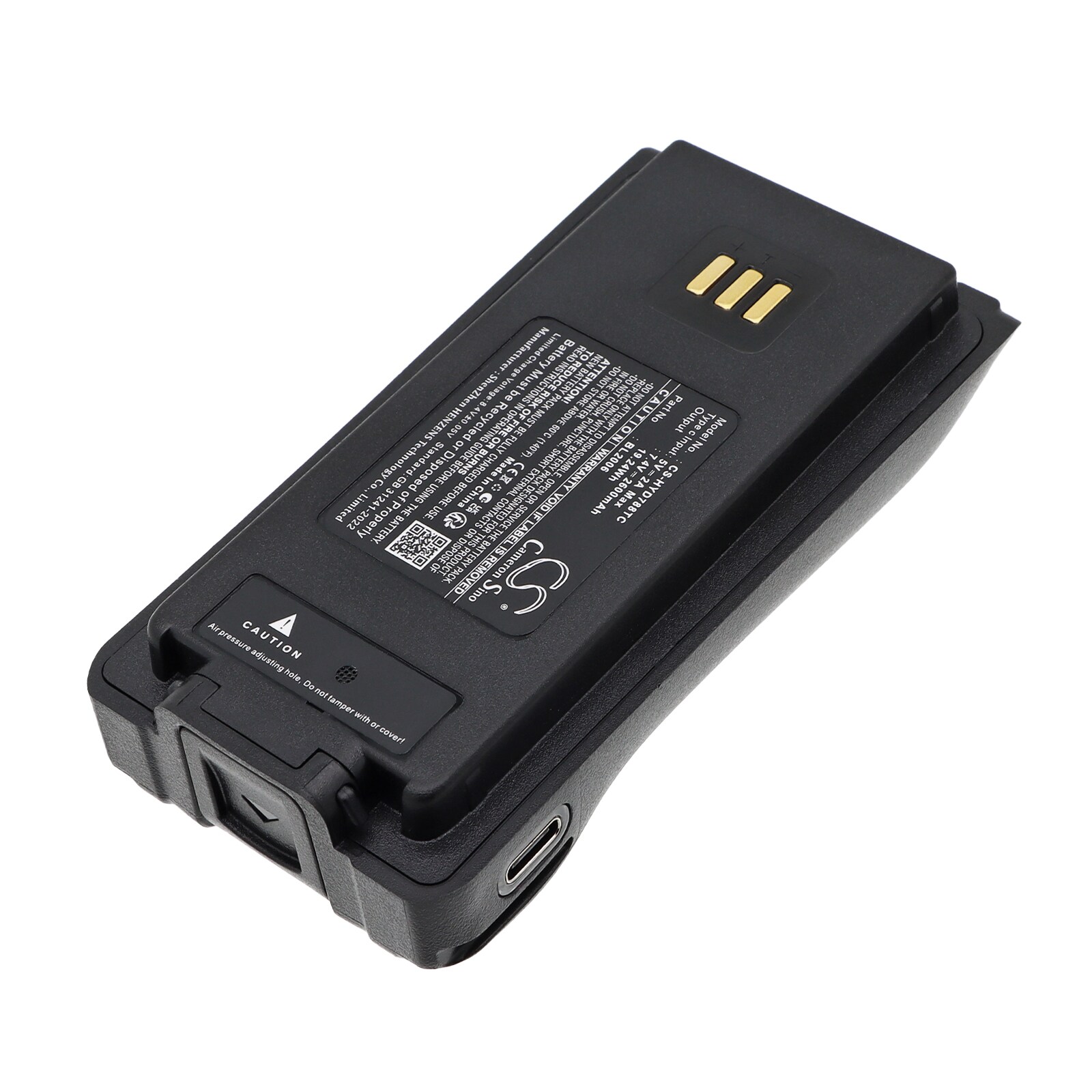 Batteri til toveis radio for HYT DMR PD-702, DMR PD-782, PD70X m.fl.
