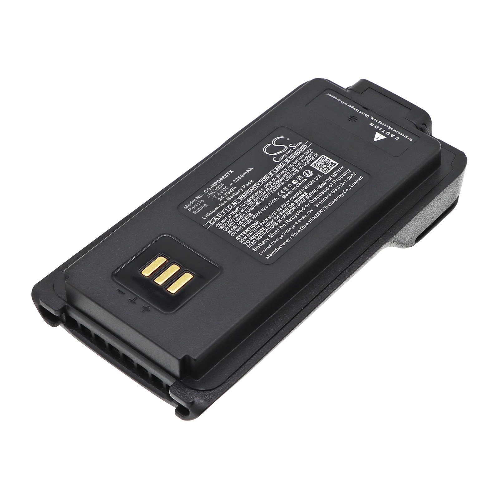 Batteri til toveis radio for Hytera PD980, PD980, PD985 m.fl.