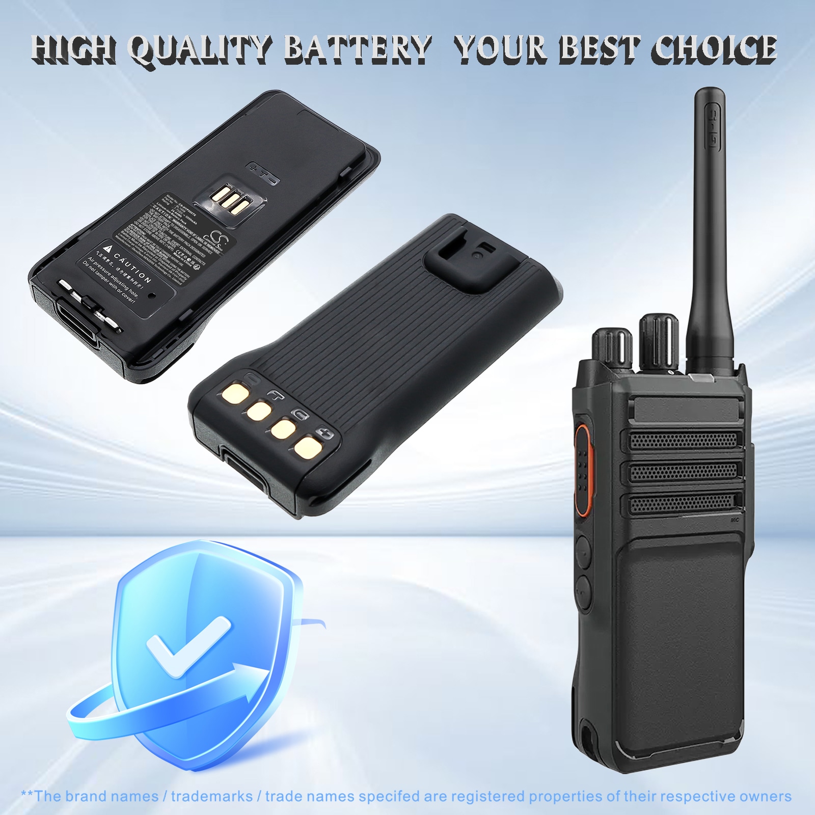 Batteri til toveis radio for Hytera HP500, HP505, HP560 m.fl.