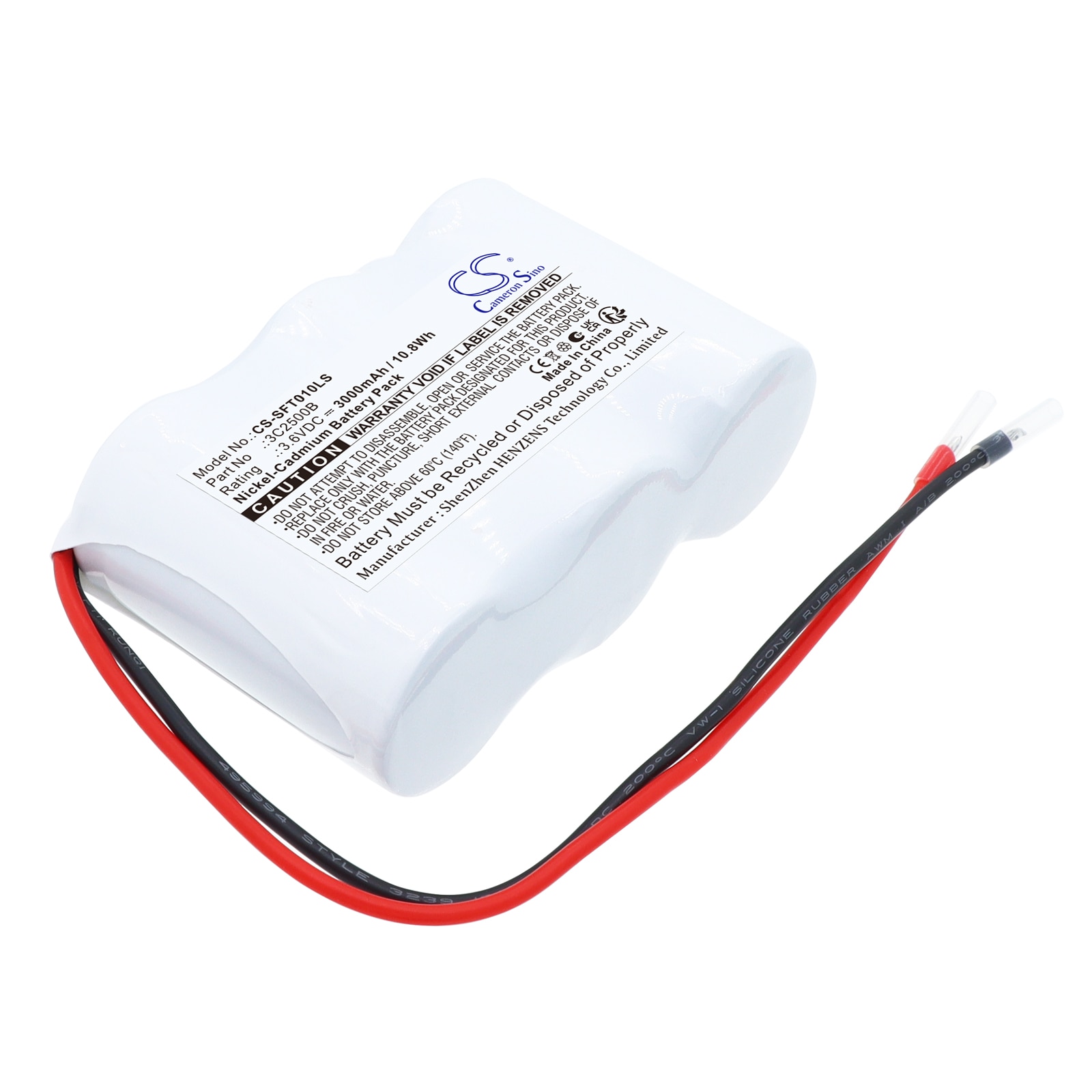 Batteri til nødbelysning for Van Lien 400202, 1190010V, VTC3H1