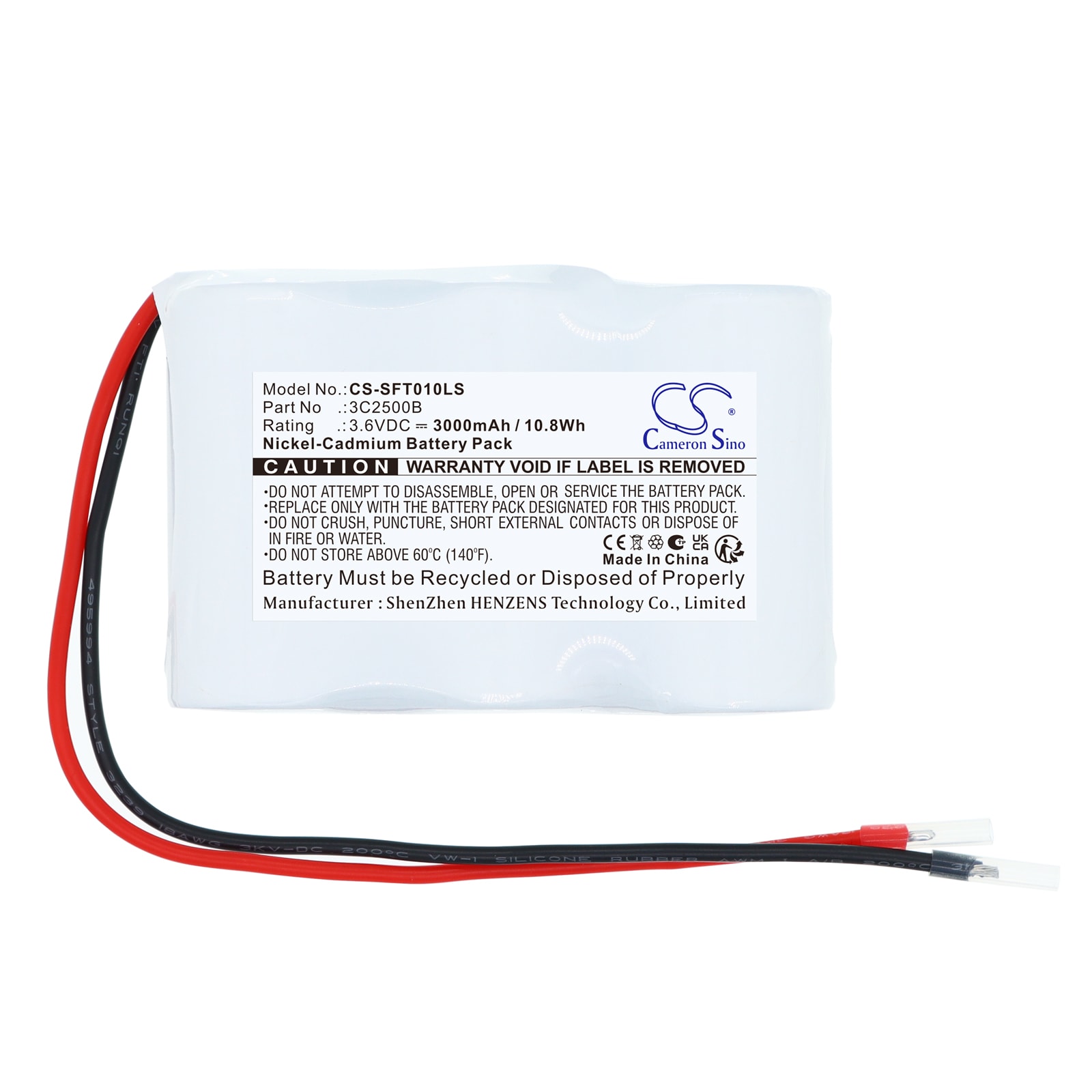 Batteri til nødbelysning for Van Lien  400202, 1190010V,  VTC3H1
