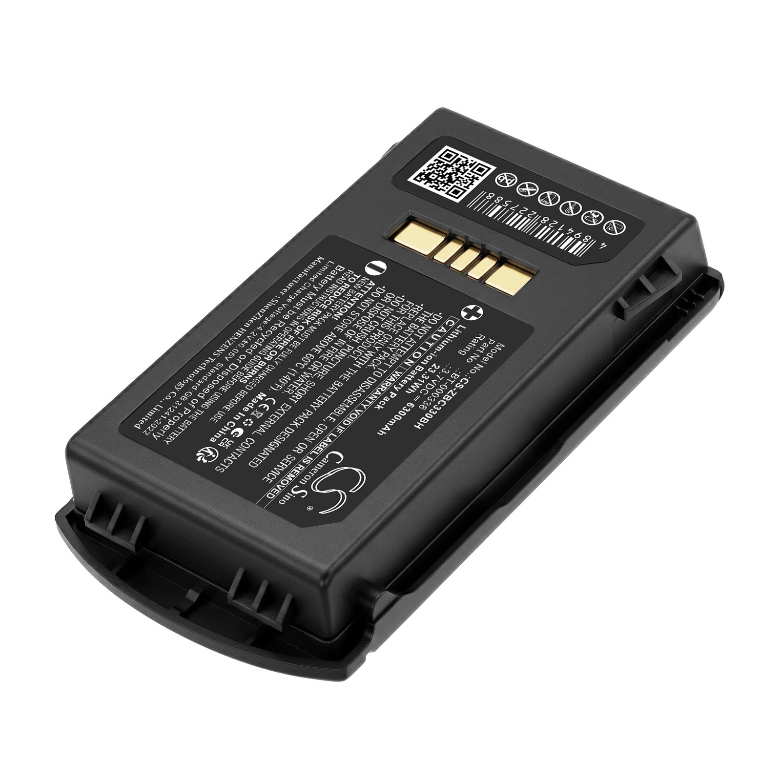 Batteri til strekkodeleser for Zebra MC33, MC330, MC330K m.fl.