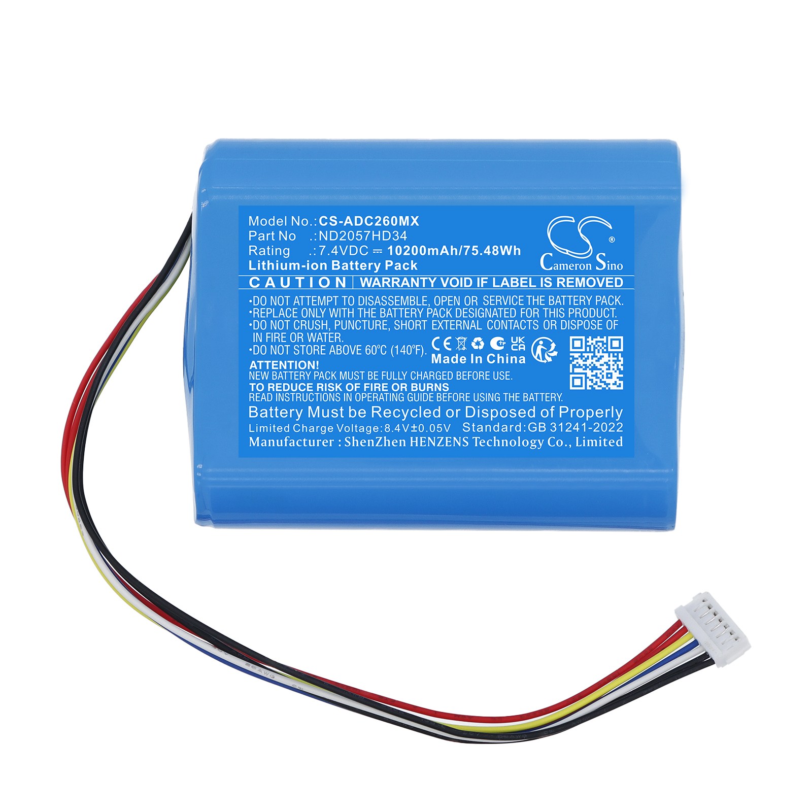 Batteri til SunTech CT40-monitor for medisinsk bruk