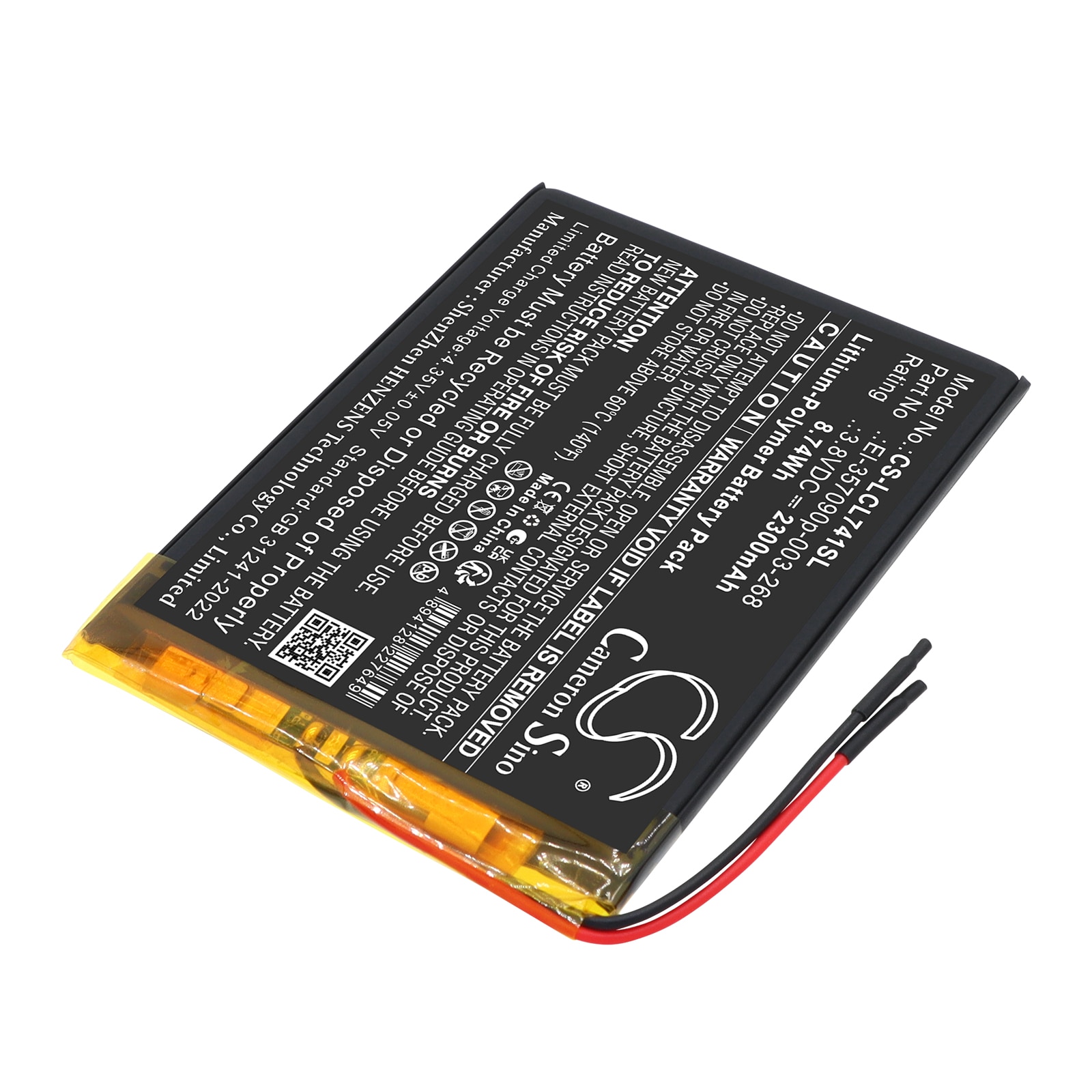 Batteri til nettbrett for Logicom L-ement Tab 741