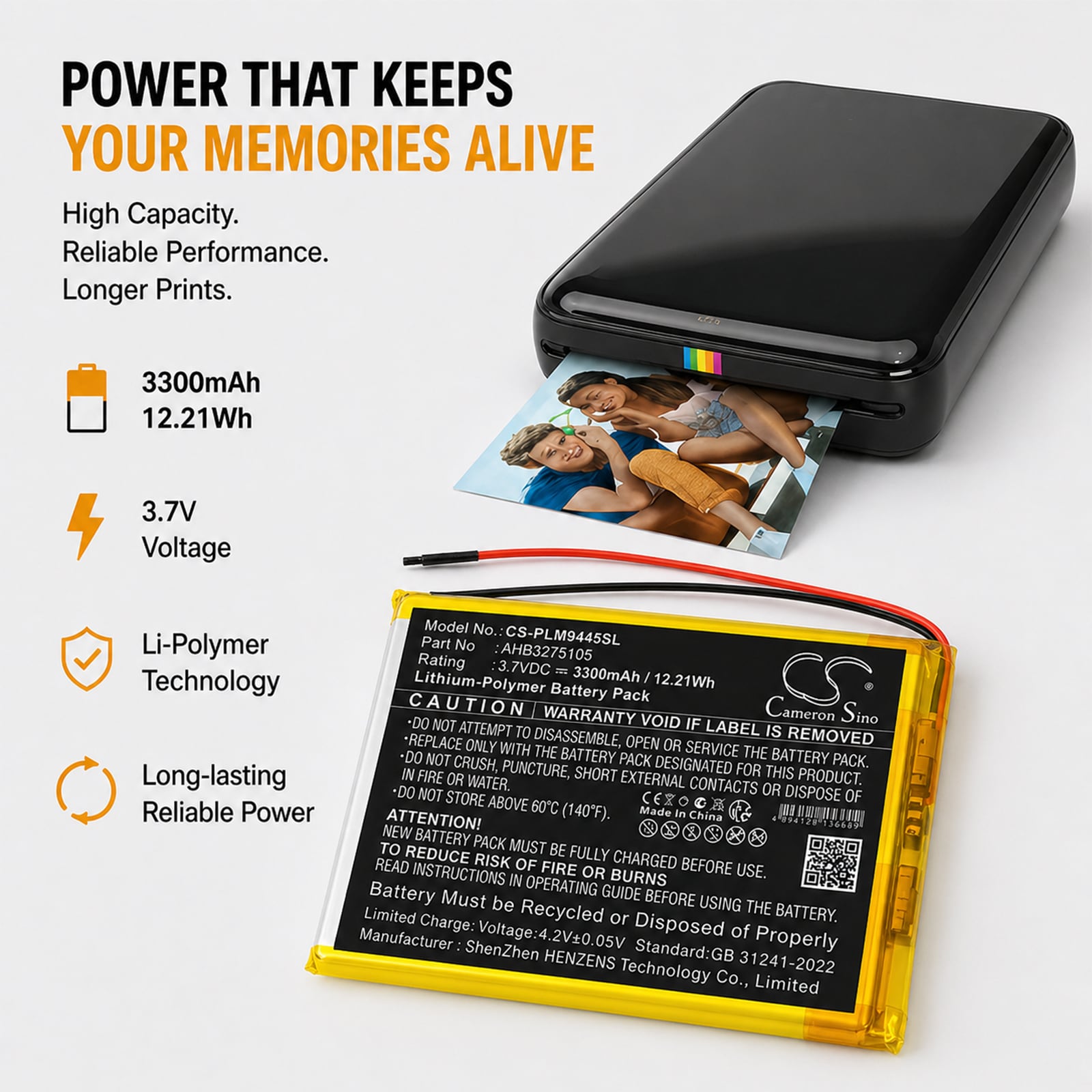 Batteri til nettbrett for Polaroid MIDB944PXE