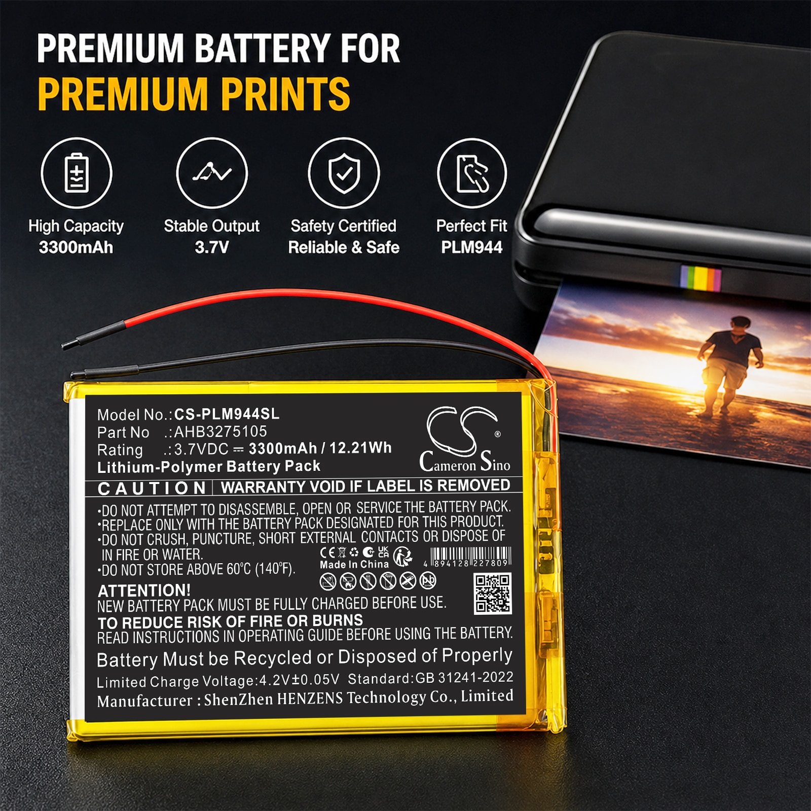 Batteri til nettbrett for Polaroid MIDB944PXE